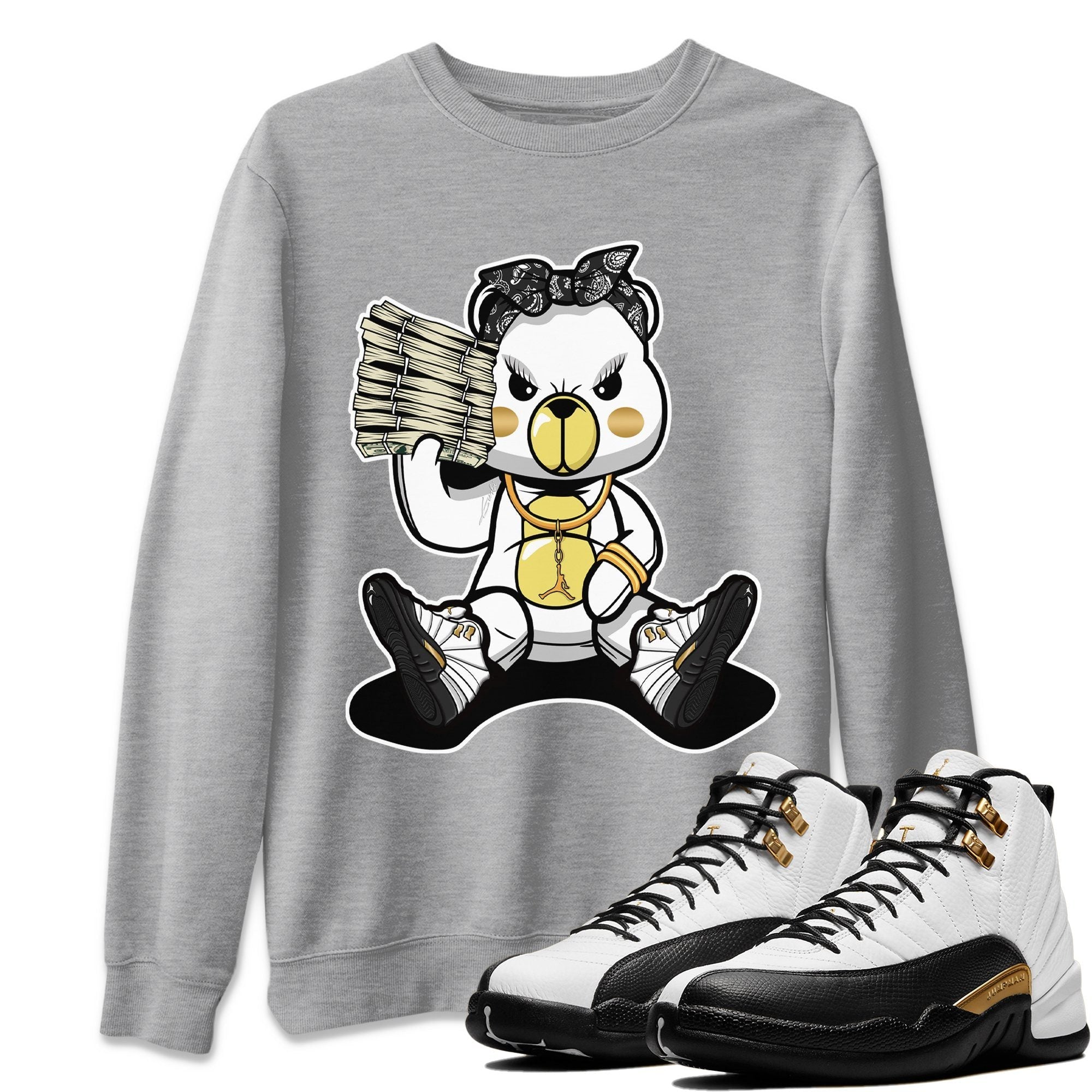 Jordan 12 Royalty Shirt To Match Jordans Bad Baby Bear Sneaker Tees Jordan 12 Royalty Drip Gear Zone Sneaker Matching Clothing Unisex Shirts