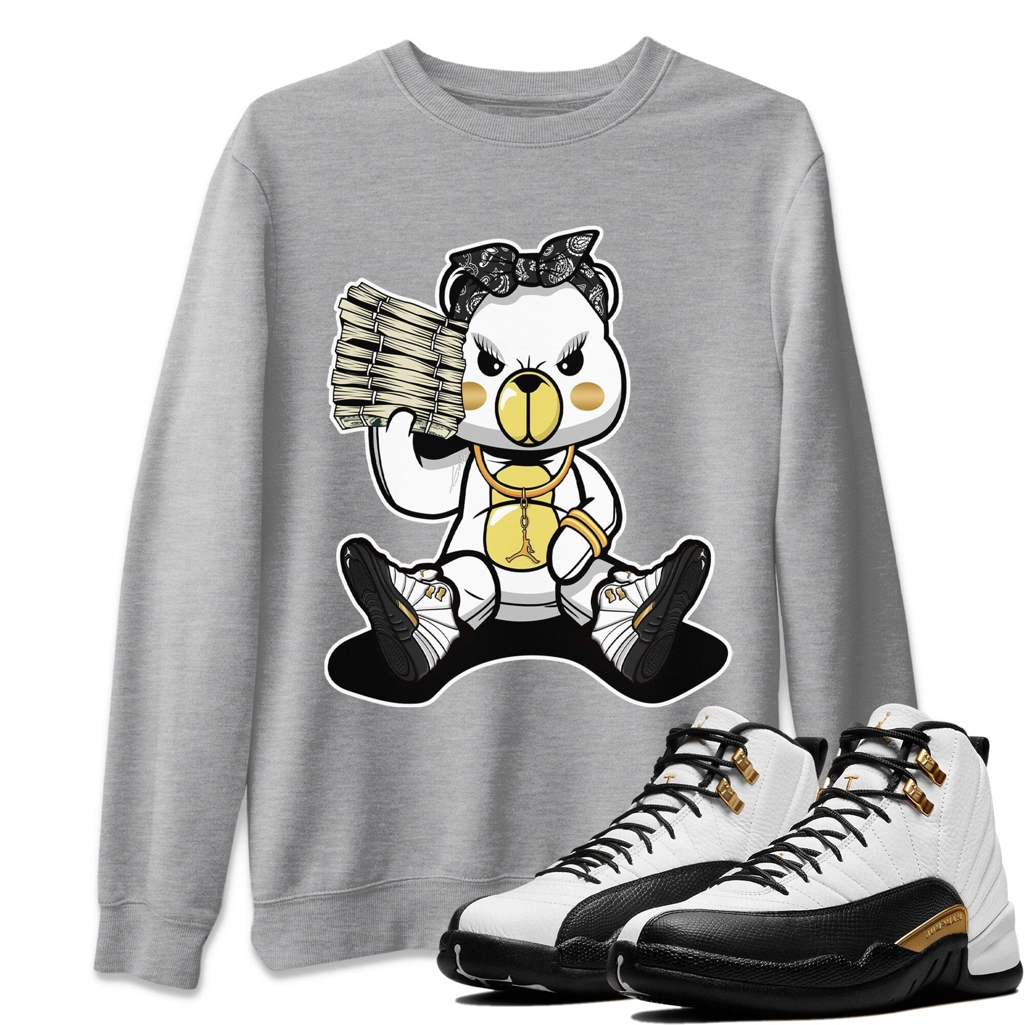 Jordan 12 Royalty Shirt To Match Jordans Bad Baby Bear Sneaker Tees Jordan 12 Royalty Drip Gear Zone Sneaker Matching Clothing Unisex Shirts