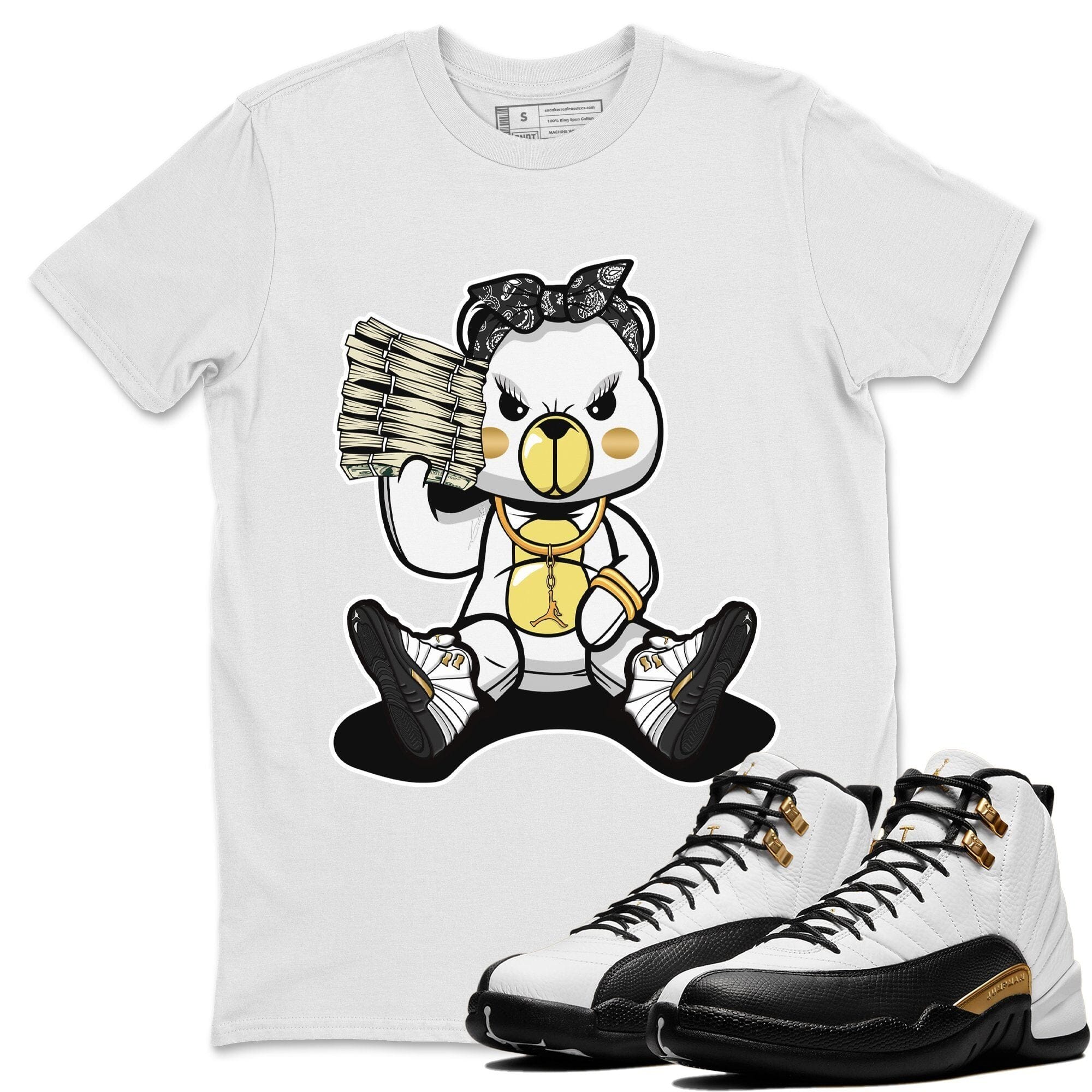 Jordan 12 Royalty Shirt To Match Jordans Bad Baby Bear Sneaker Tees Jordan 12 Royalty Drip Gear Zone Sneaker Matching Clothing Unisex Shirts
