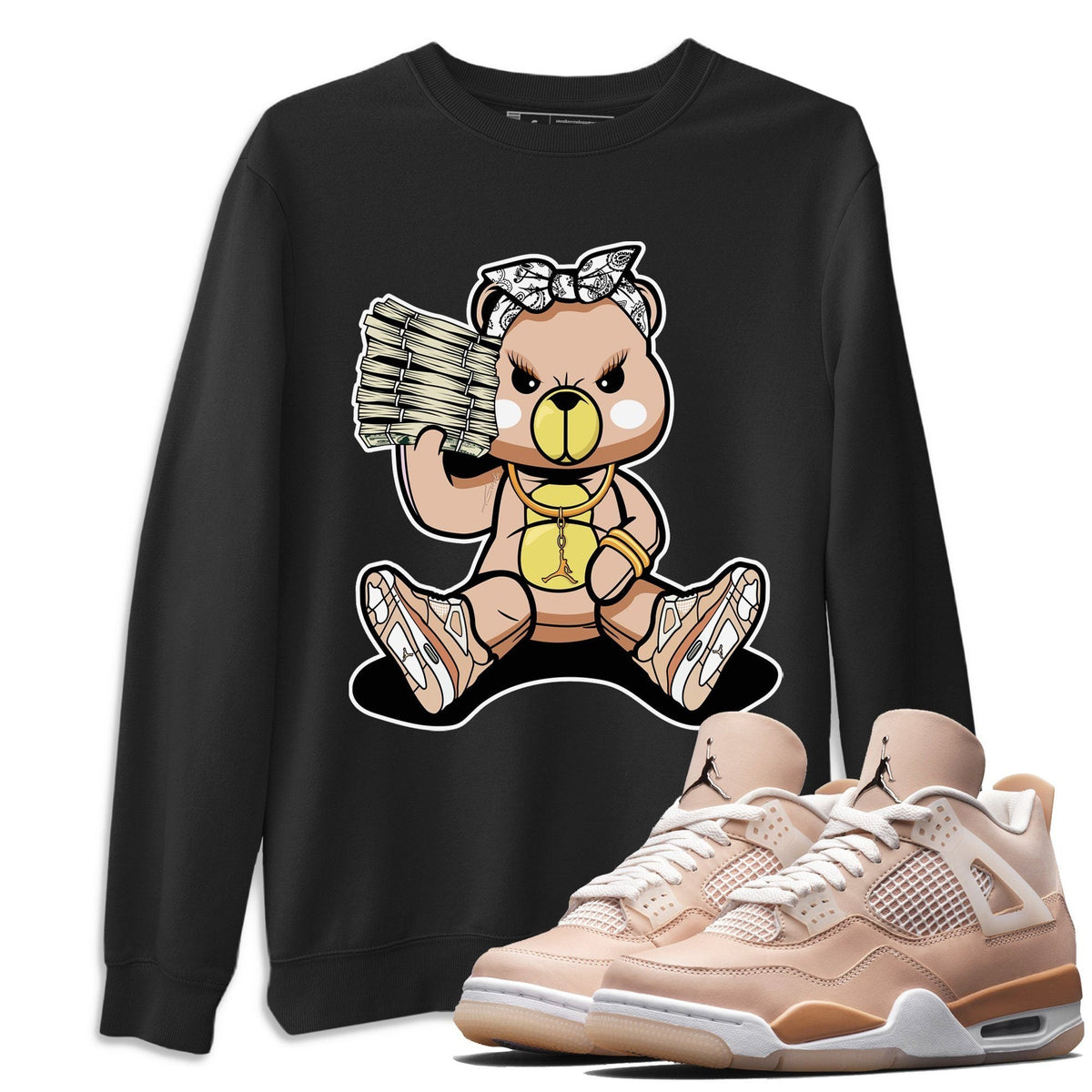 Jordan 4 Shimmer Shirt To Match Jordans Bad Baby Bear Sneaker Tees Jordan 4 Shimmer Drip Gear Zone Sneaker Matching Clothing Unisex Shirts