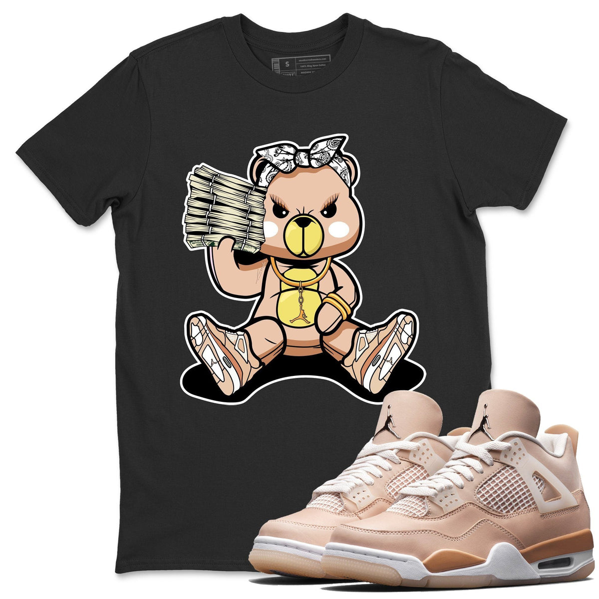 Jordan 4 Shimmer Shirt To Match Jordans Bad Baby Bear Sneaker Tees Jordan 4 Shimmer Drip Gear Zone Sneaker Matching Clothing Unisex Shirts