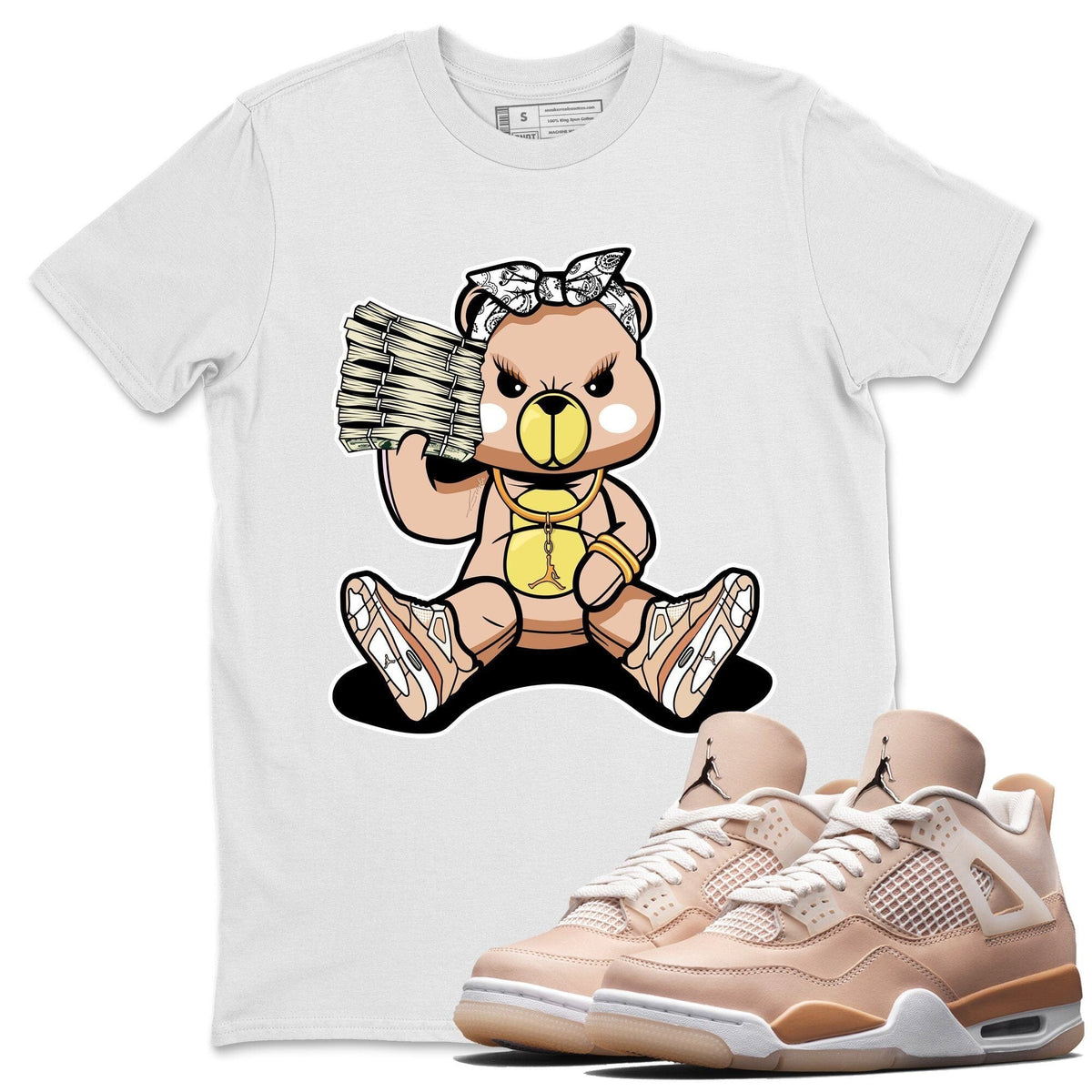 Jordan 4 Shimmer Shirt To Match Jordans Bad Baby Bear Sneaker Tees Jordan 4 Shimmer Drip Gear Zone Sneaker Matching Clothing Unisex Shirts