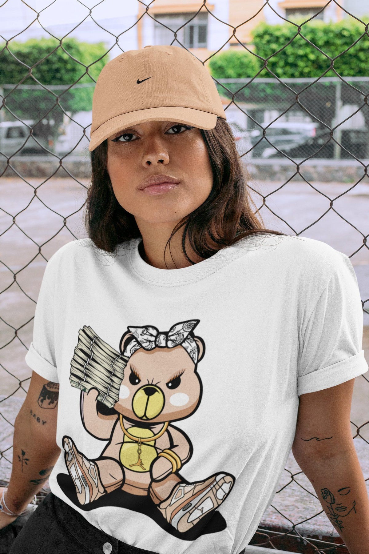 Jordan 4 Shimmer Shirt To Match Jordans Bad Baby Bear Sneaker Tees Jordan 4 Shimmer Drip Gear Zone Sneaker Matching Clothing Unisex Shirts