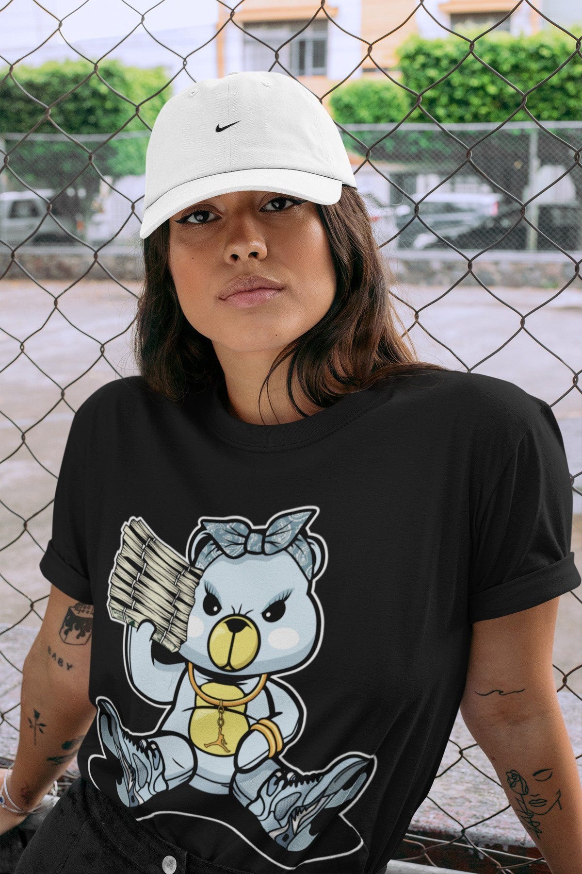 Jordan 5 Blue Bird Shirt To Match Jordans Bad Baby Bear Sneaker Tees Jordan 5 Blue Bird Drip Gear Zone Sneaker Matching Clothing Unisex Shirts