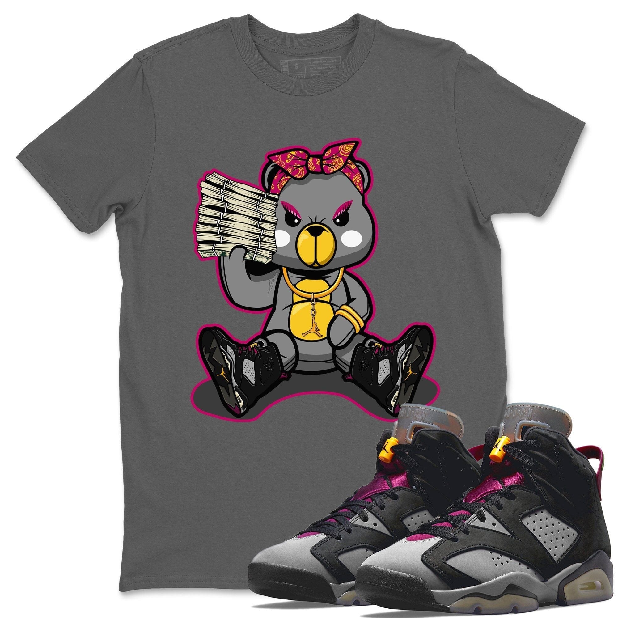 Jordan 6 Bordeaux Shirt To Match Jordans Bad Baby Bear Sneaker Tees Jordan 6 Bordeaux Drip Gear Zone Sneaker Matching Clothing Unisex Shirts