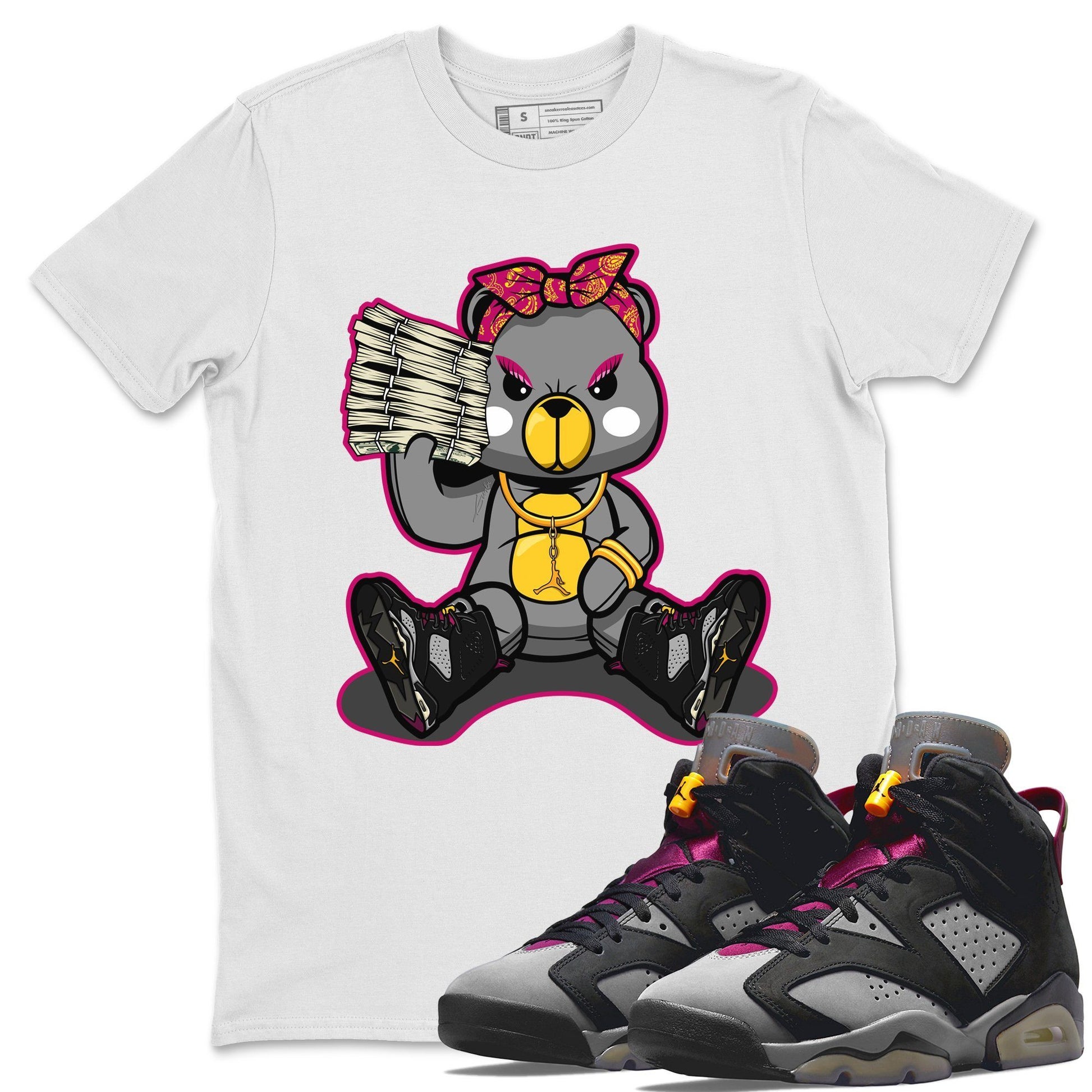 Jordan 6 Bordeaux Shirt To Match Jordans Bad Baby Bear Sneaker Tees Jordan 6 Bordeaux Drip Gear Zone Sneaker Matching Clothing Unisex Shirts