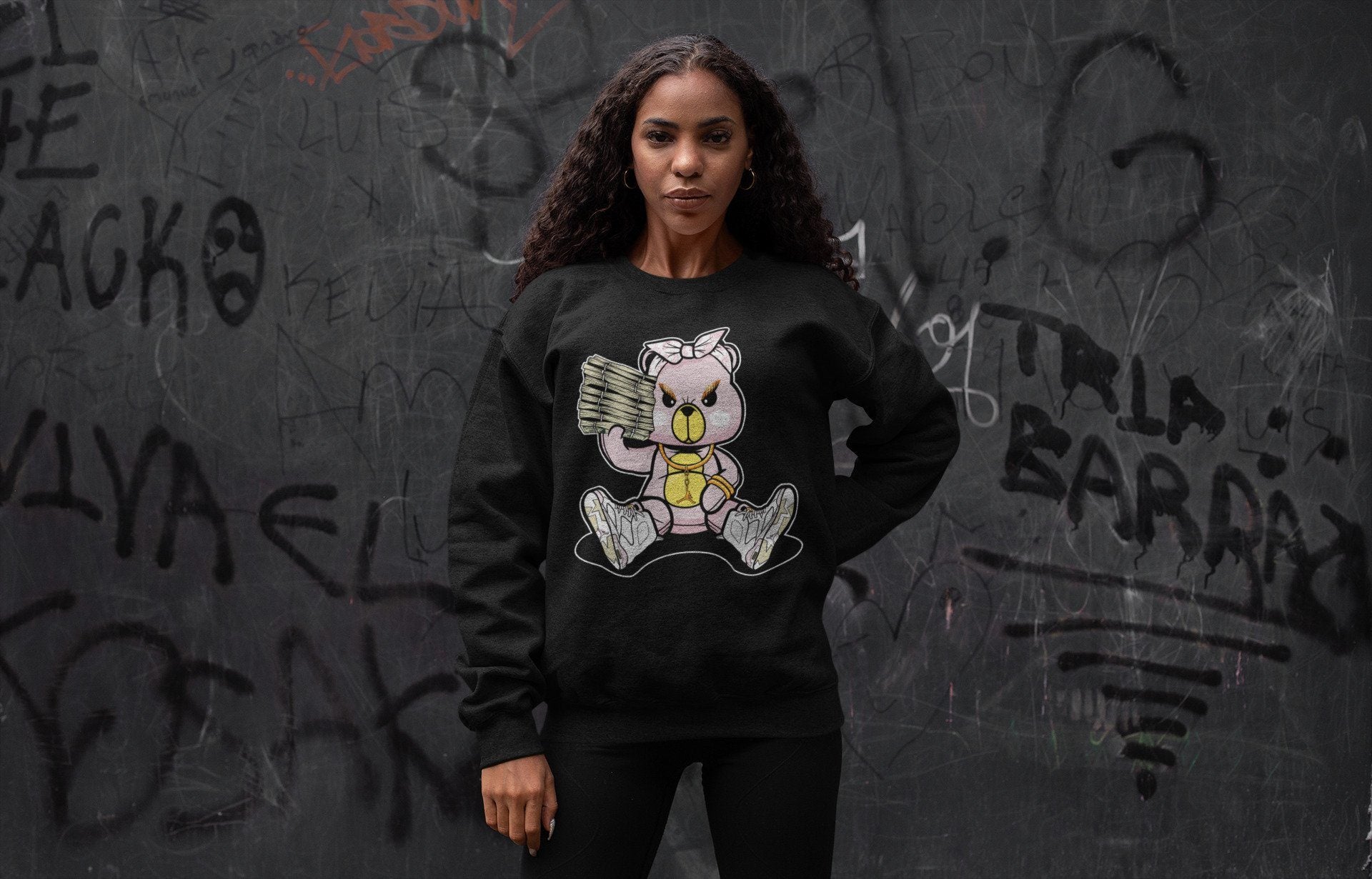 Jordan 6 Gold Hoops Shirt To Match Jordans Bad Baby Bear Sneaker Tees Jordan 6 Gold Hoops Drip Gear Zone Sneaker Matching Clothing Unisex Shirts