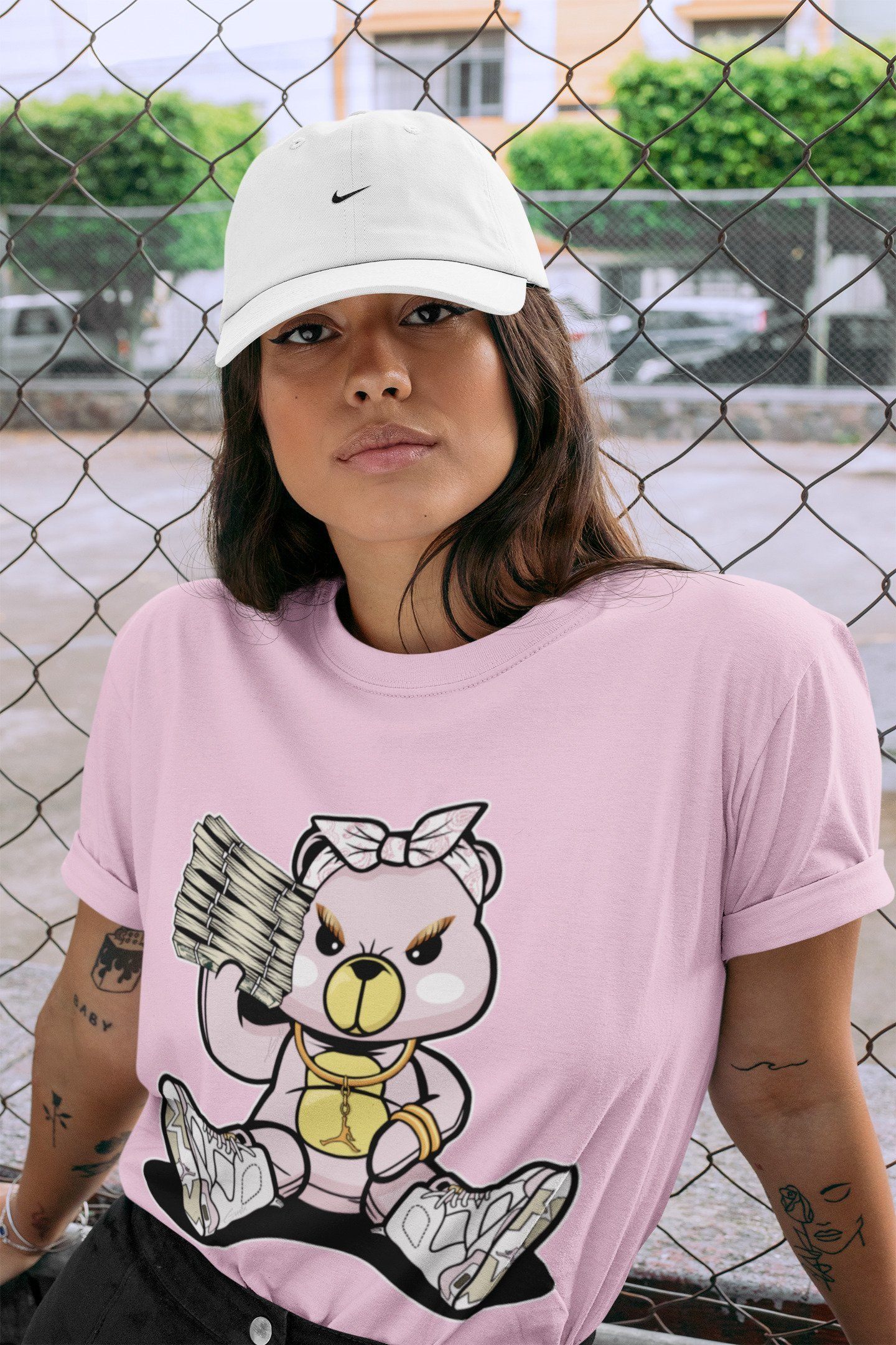 Jordan 6 Gold Hoops Shirt To Match Jordans Bad Baby Bear Sneaker Tees Jordan 6 Gold Hoops Drip Gear Zone Sneaker Matching Clothing Unisex Shirts