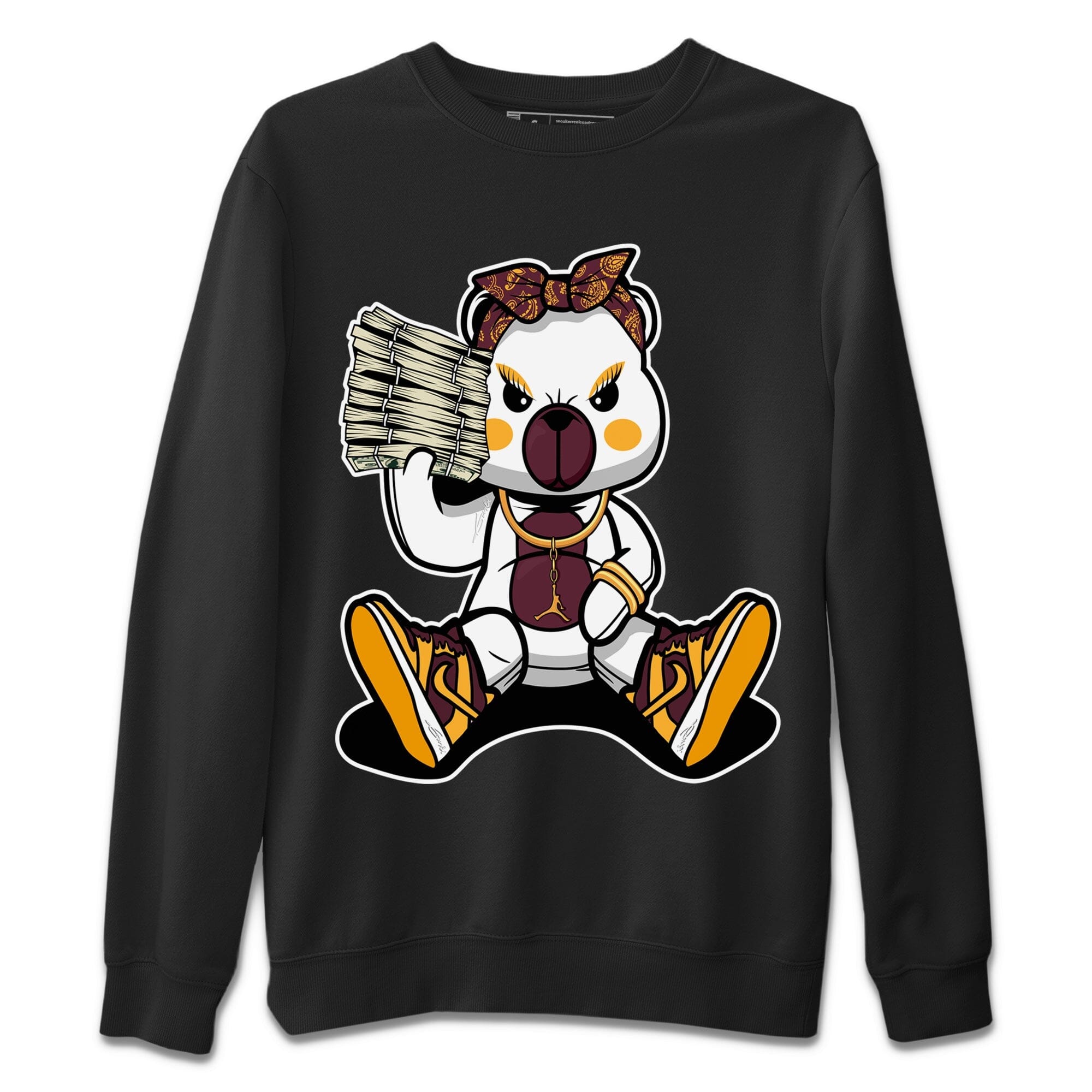 Dunk Arizona State Sneaker Match Tees Bad Baby Bear Sneaker Tees Dunk Arizona State Jordan to match sneaker T-Shirt Crew Neck Shirts