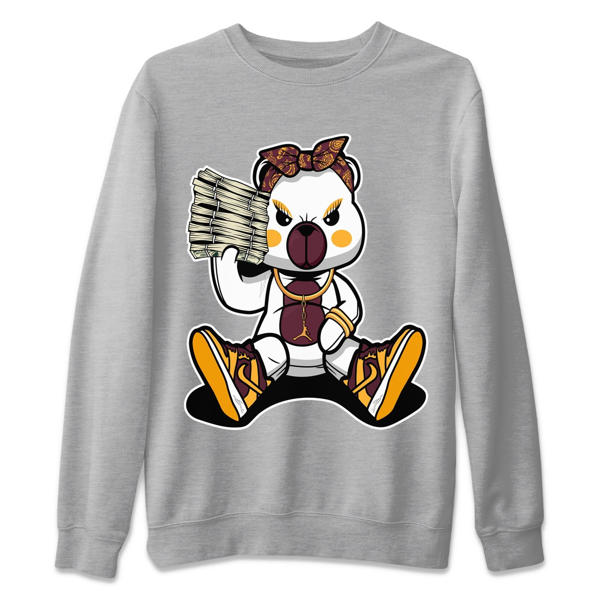Dunk Arizona State Sneaker Match Tees Bad Baby Bear Sneaker Tees Dunk Arizona State Jordan to match sneaker T-Shirt Crew Neck Shirts