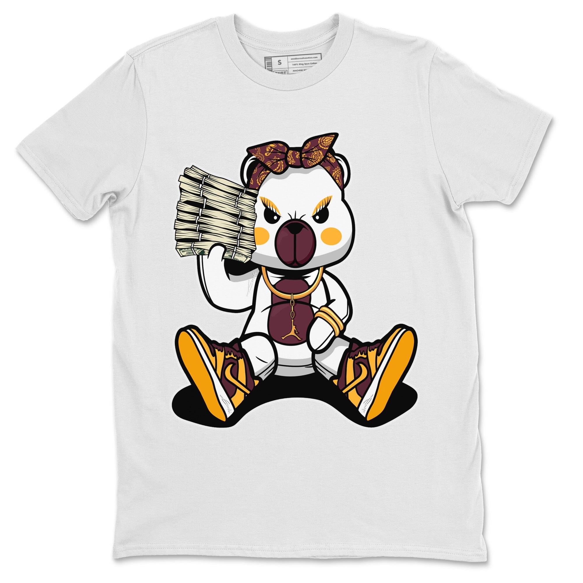 Dunk Arizona State Sneaker Match Tees Bad Baby Bear Sneaker Tees Dunk Arizona State Jordan to match sneaker T-Shirt Crew Neck Shirts