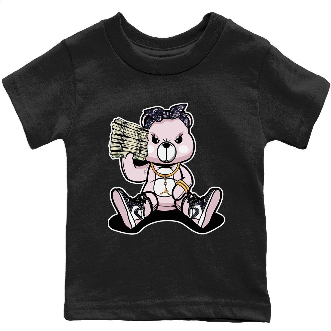 Jordan 1 Atmosphere Sneaker Match Tees Bad Baby Bear Sneaker Tees Jordan 1 Atmosphere Jordan to match sneaker T-Shirt Kids Shirts