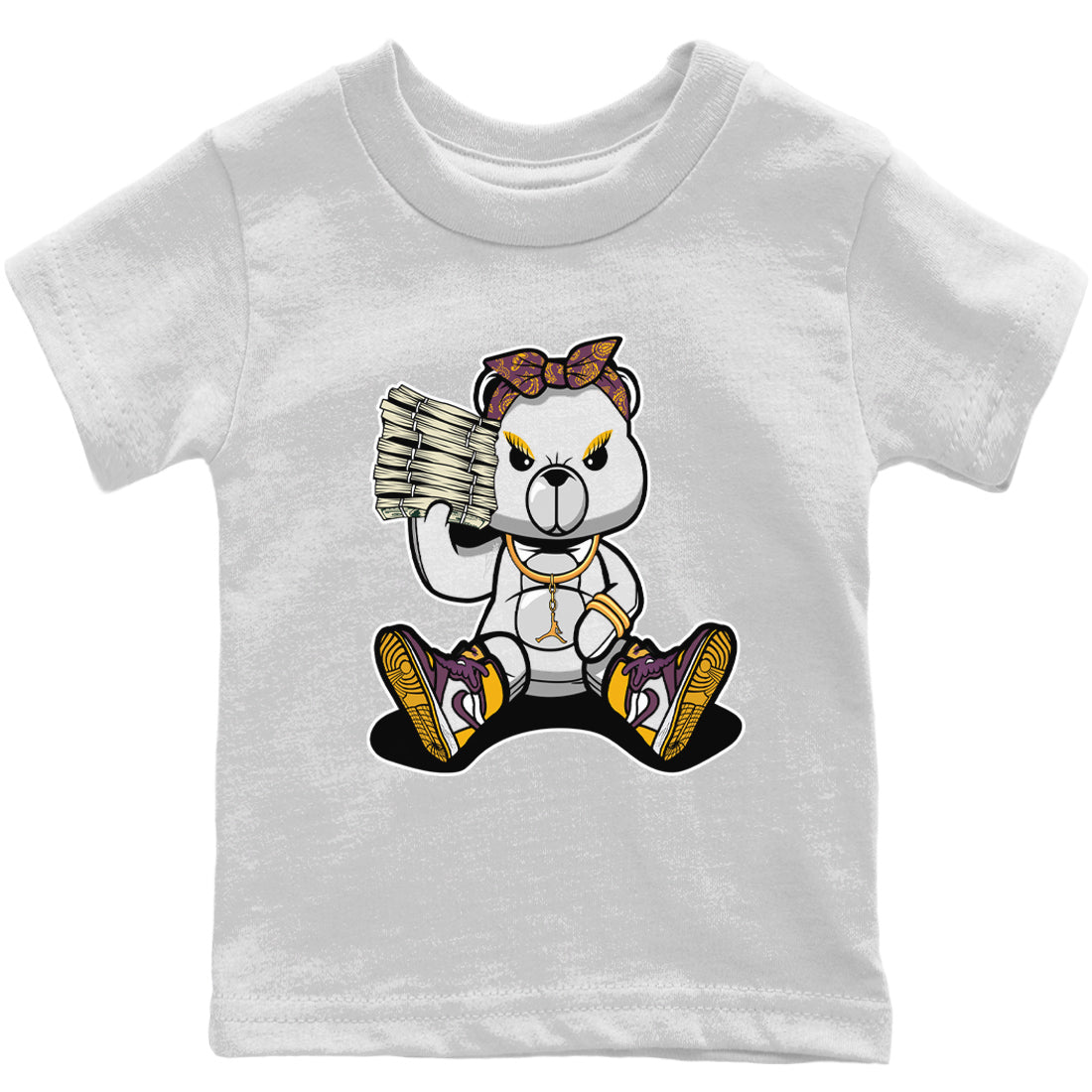 Jordan 1 Brotherhood Sneaker Matching T-Shirt Bad Baby Bear Sneaker Tees Jordan 1 Brotherhood Sneaker Release Tees Kids Shirts
