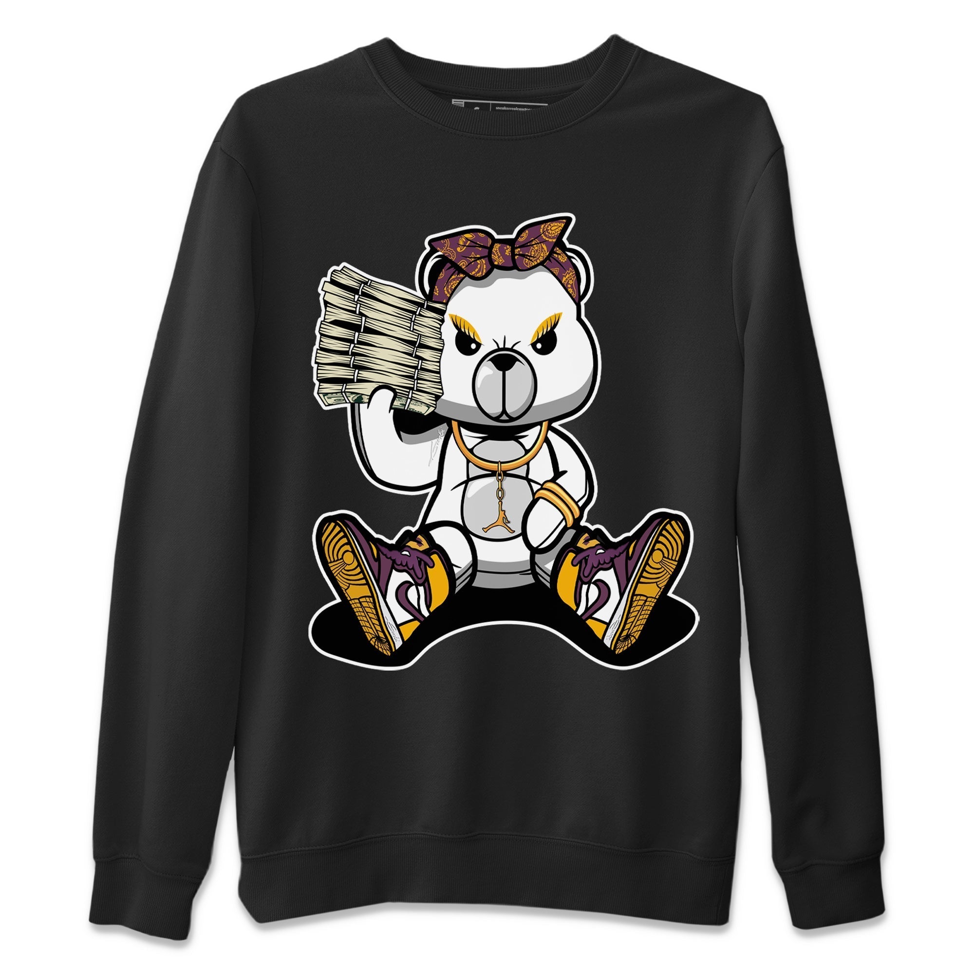 Jordan 1 Brotherhood Sneaker Matching T-Shirt Bad Baby Bear Sneaker Tees Jordan 1 Brotherhood Sneaker Release Tees Crew Neck Tees