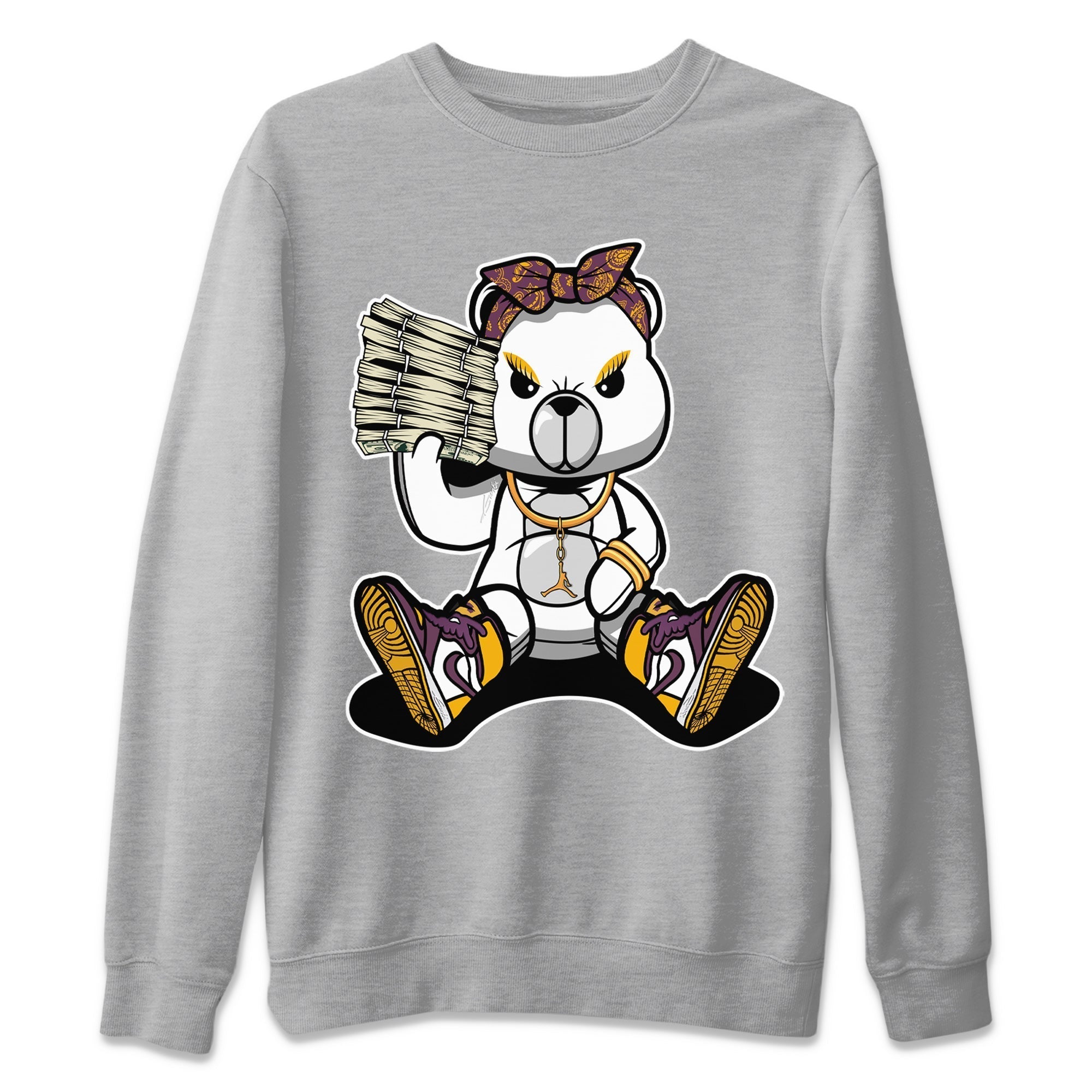 Jordan 1 Brotherhood Sneaker Matching T-Shirt Bad Baby Bear Sneaker Tees Jordan 1 Brotherhood Sneaker Release Tees Crew Neck Tees