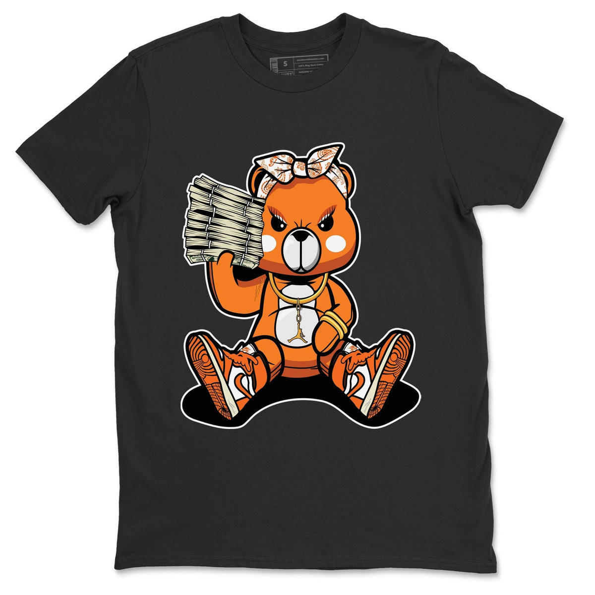 Jordan 1 Starfish Sneaker Matching T-Shirt Bad Baby Bear Sneaker Tees Jordan 1 Starfish Sneaker Release Tees Crew Neck Tees