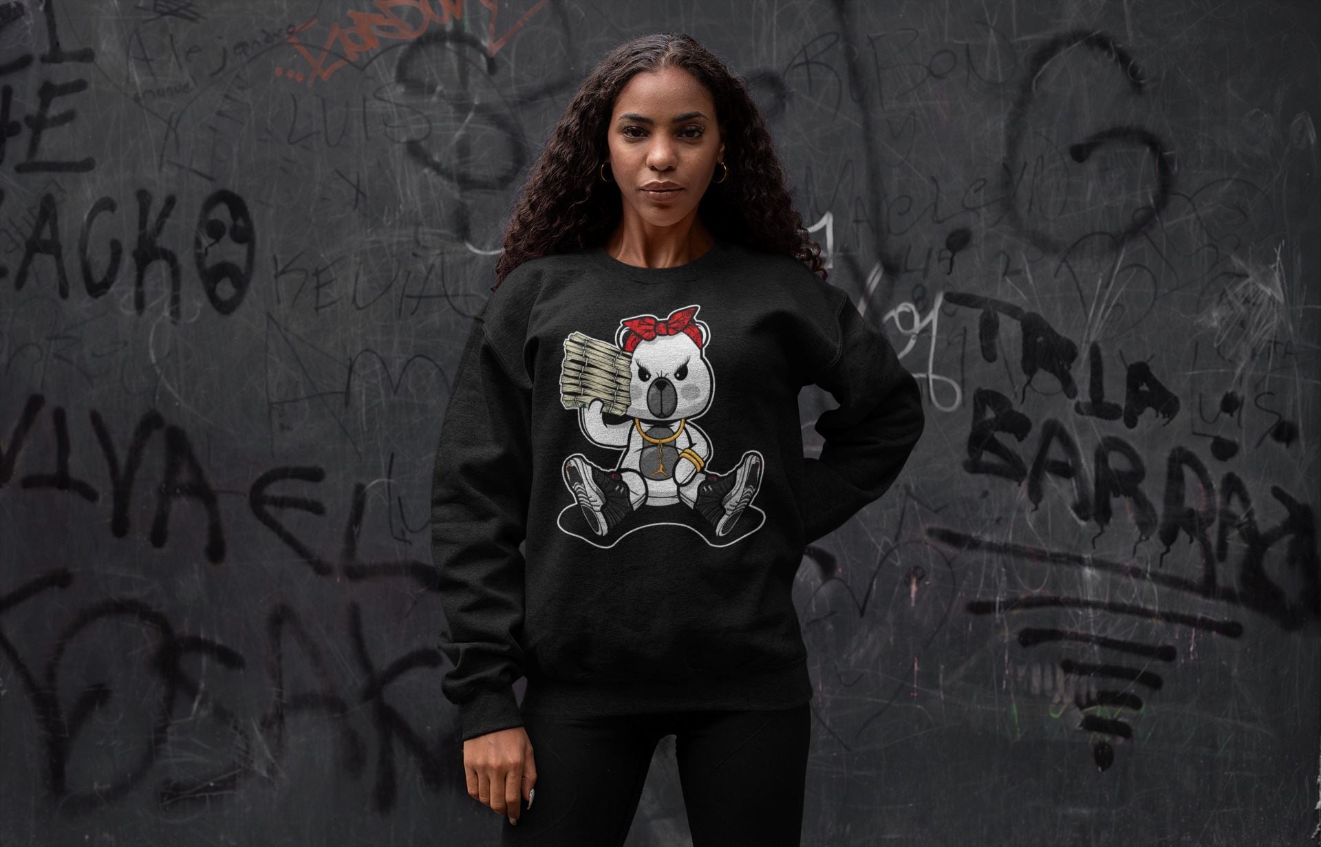 Jordan 12 Playoffs Sneaker Matching T-Shirt Bad Baby Bear Sneaker Tees Jordan 12 Playoffs Sneaker Release Tees Crew Neck Tees