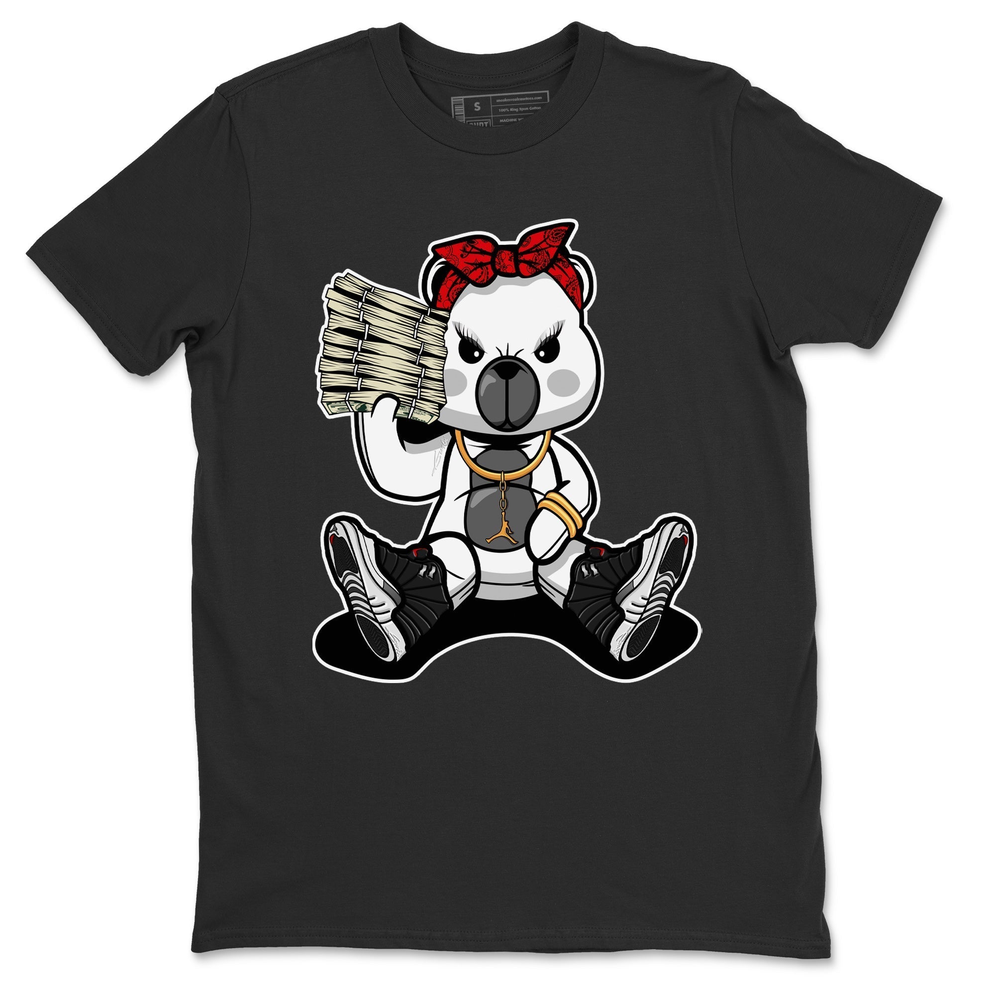 Jordan 12 Playoffs Sneaker Matching T-Shirt Bad Baby Bear Sneaker Tees Jordan 12 Playoffs Sneaker Release Tees Crew Neck Tees
