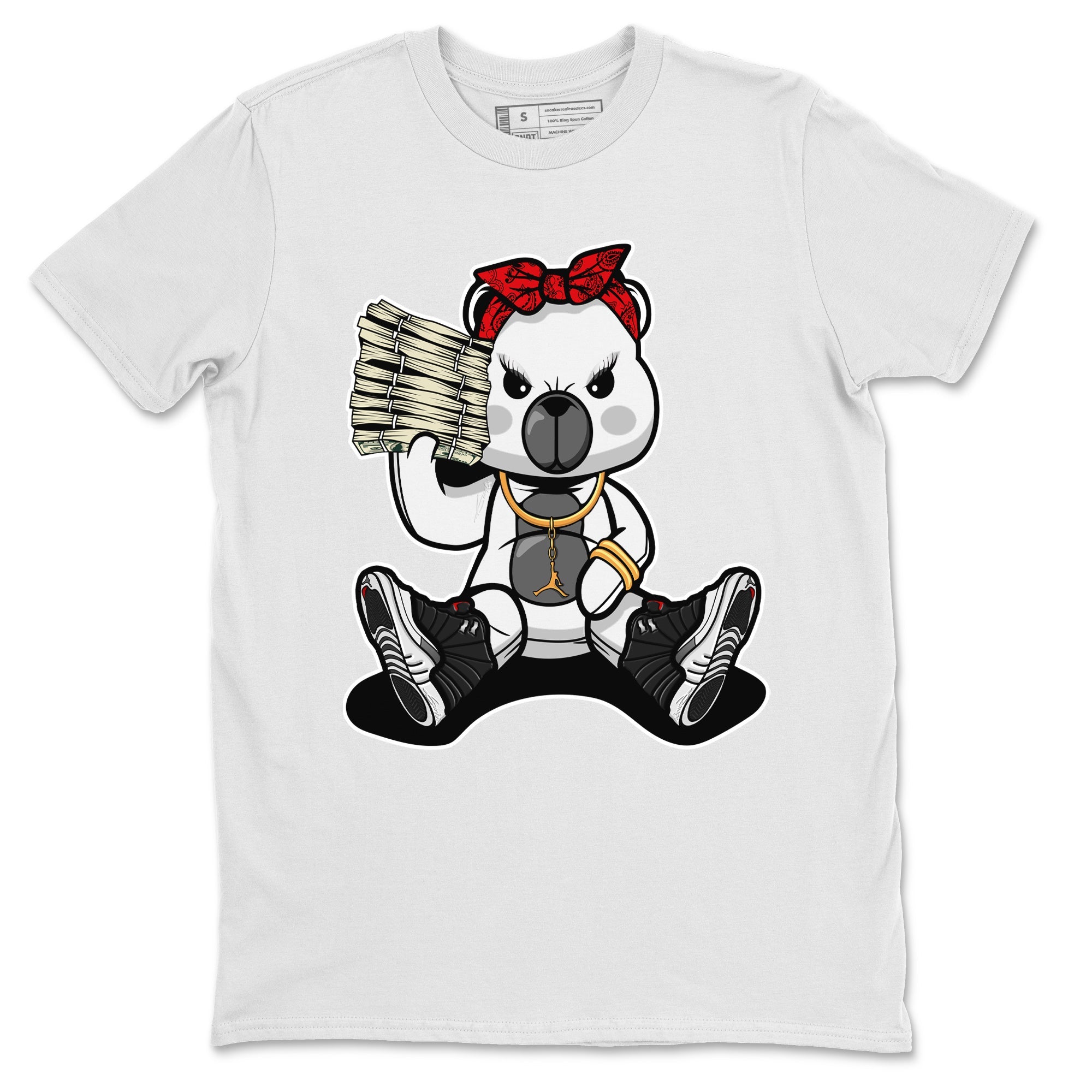 Jordan 12 Playoffs Sneaker Matching T-Shirt Bad Baby Bear Sneaker Tees Jordan 12 Playoffs Sneaker Release Tees Crew Neck Tees