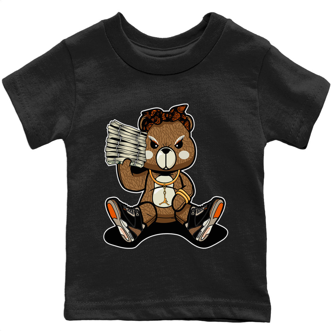 Jordan 3 Desert Elephant Sneaker Matching T-Shirt Bad Baby Bear Sneaker Tees Jordan 3 Desert Elephant Sneaker Release Tees Kids Shirts