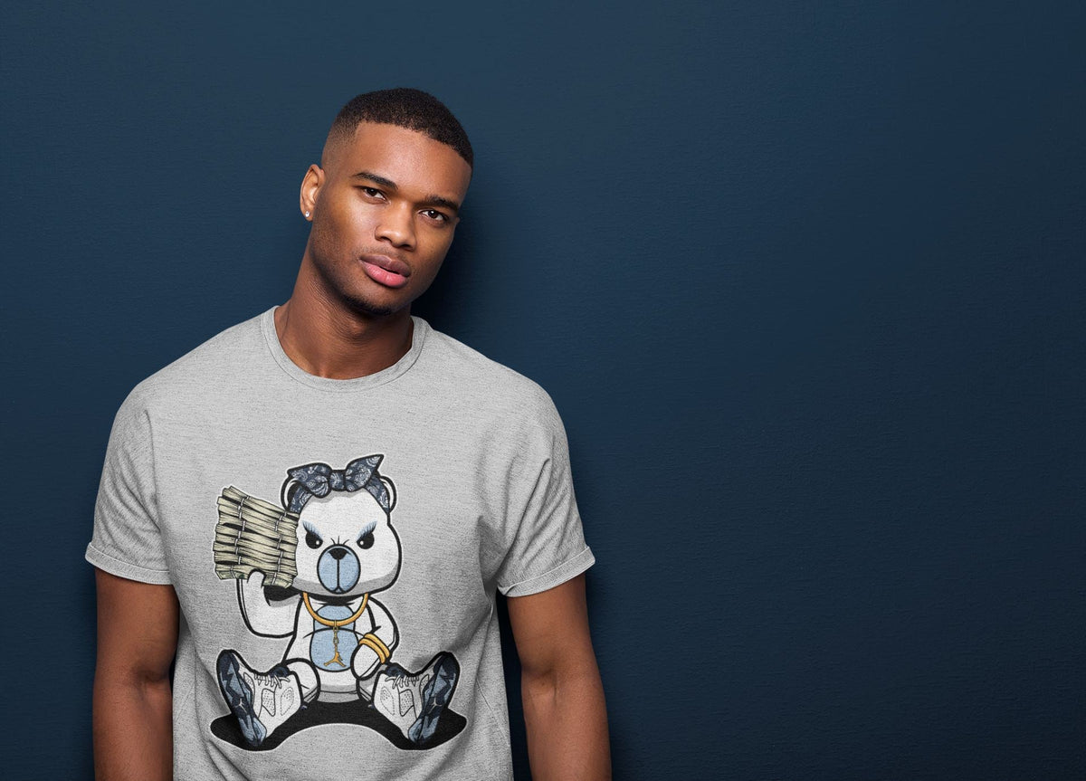 Jordan 6 Midnight Navy Sneaker Matching T-Shirt Bad Baby Bear Sneaker Tees Jordan 6 Midnight Navy Sneaker Release Tees Crew Neck Tees