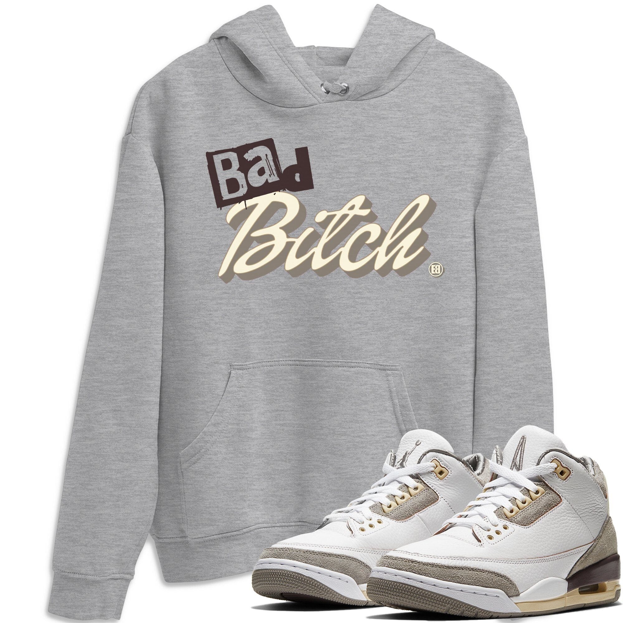 Jordan 3 A Ma Maniere Sneaker Tees Drip Gear Zone Bad Bitch Sneaker Tees Jordan 3 A Ma Maniere Shirt Unisex Shirts