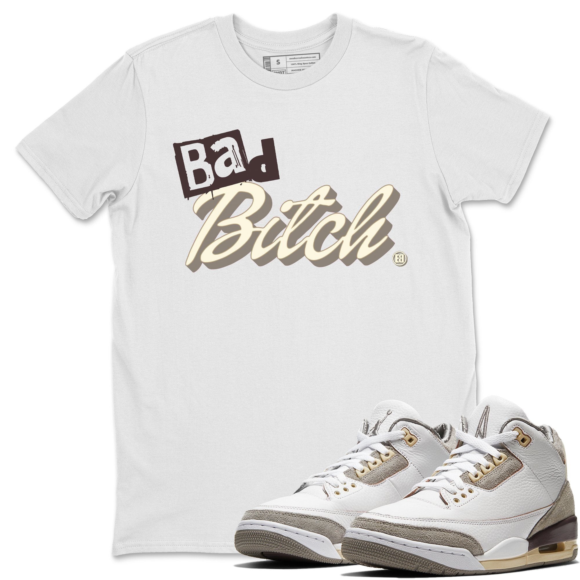 Jordan 3 A Ma Maniere Sneaker Tees Drip Gear Zone Bad Bitch Sneaker Tees Jordan 3 A Ma Maniere Shirt Unisex Shirts