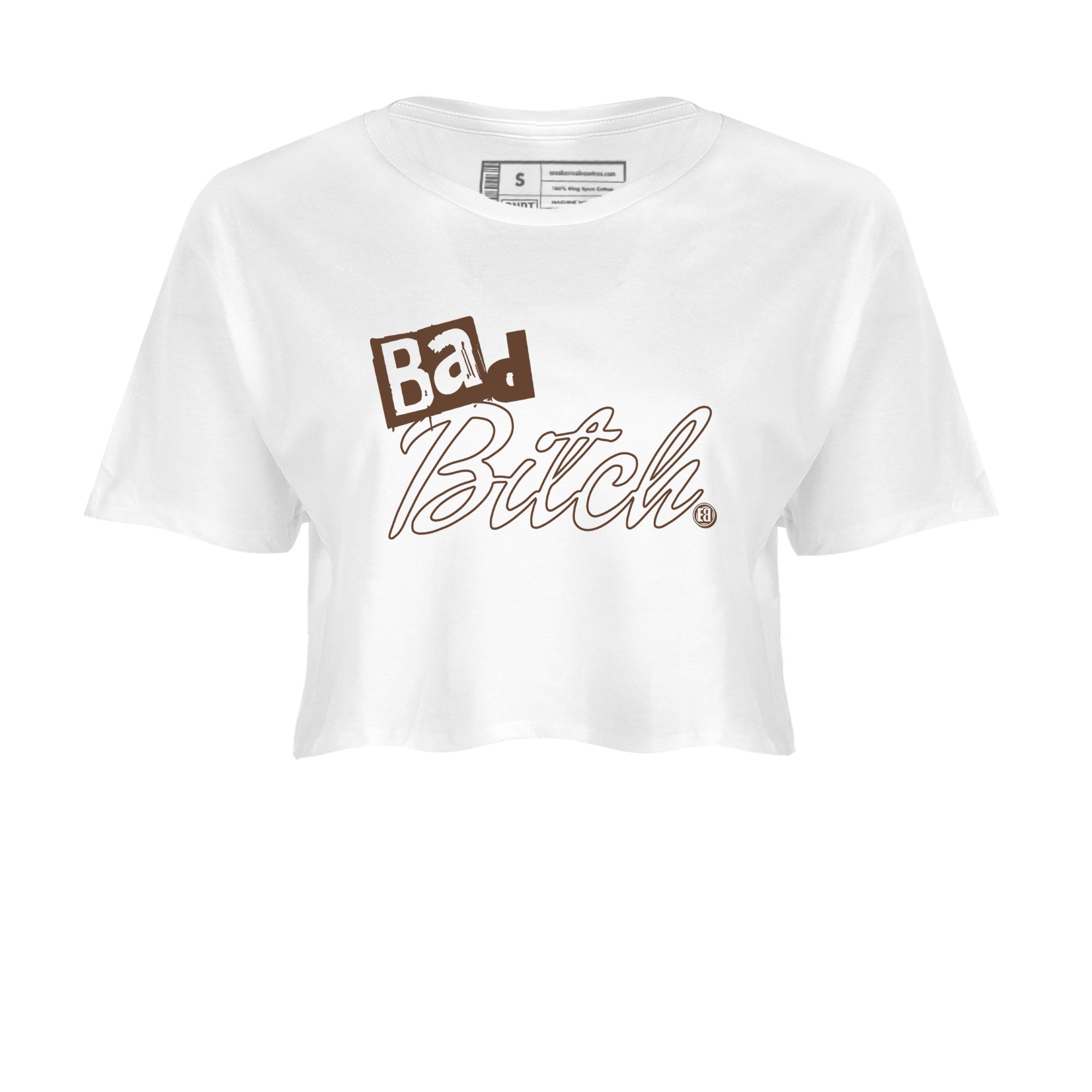 Dunk Low WMNS Cacao Wow sneaker sneaker shirt to match jordans Bad Bitch sneaker match tees Dunk Cacao Wow Drip Gear Zone White 2 Crop T-Shirt