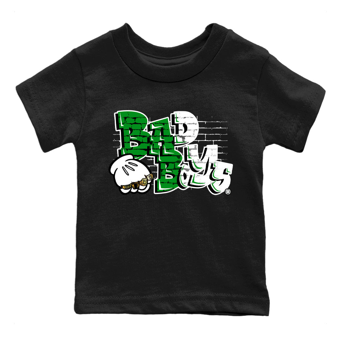 Air Jordan 1 Celtics Sneaker Match Tees Bad Boys Streetwear Sneaker Shirt Air Jordan 1 Retro Celtics Sneaker Release Tees Kids Shirts Black 2