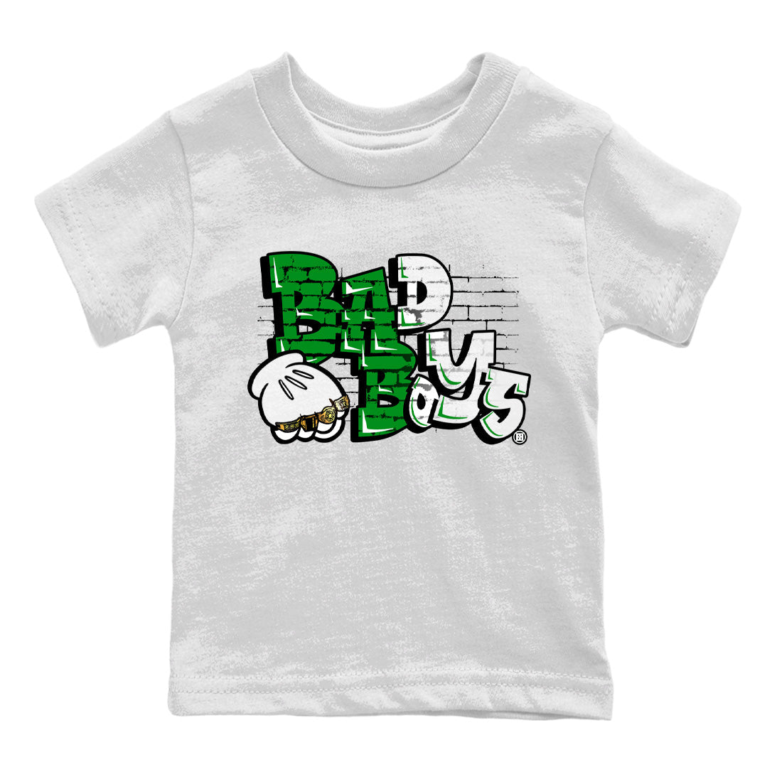 Air Jordan 1 Celtics Sneaker Match Tees Bad Boys Streetwear Sneaker Shirt Air Jordan 1 Retro Celtics Sneaker Release Tees Kids Shirts White 2