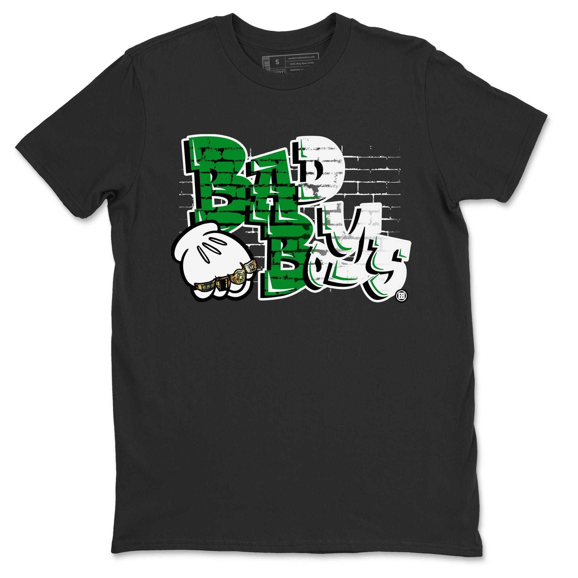 Air Jordan 1 Celtics Sneaker Match Tees Bad Boys Streetwear Sneaker Shirt Air Jordan 1 Retro Celtics Sneaker Release Tees Unisex Shirts Black 2