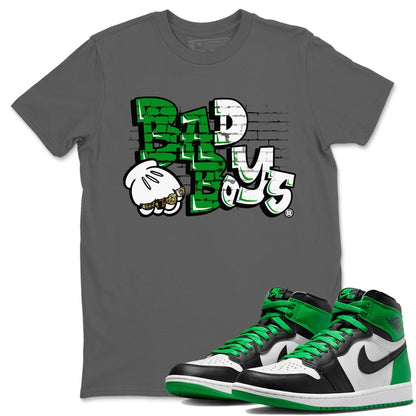Air Jordan 1 Celtics Sneaker Match Tees Bad Boys Streetwear Sneaker Shirt Air Jordan 1 Retro Celtics Sneaker Release Tees Unisex Shirts Cool Grey 1