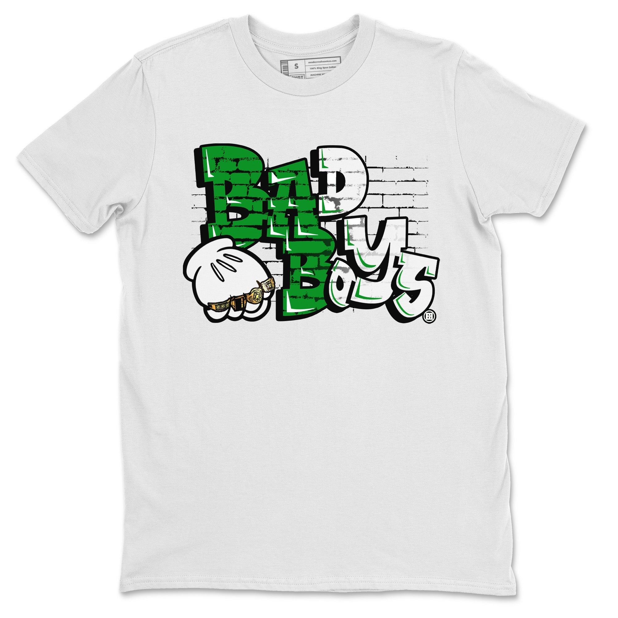 Air Jordan 1 Celtics Sneaker Match Tees Bad Boys Streetwear Sneaker Shirt Air Jordan 1 Retro Celtics Sneaker Release Tees Unisex Shirts White 2
