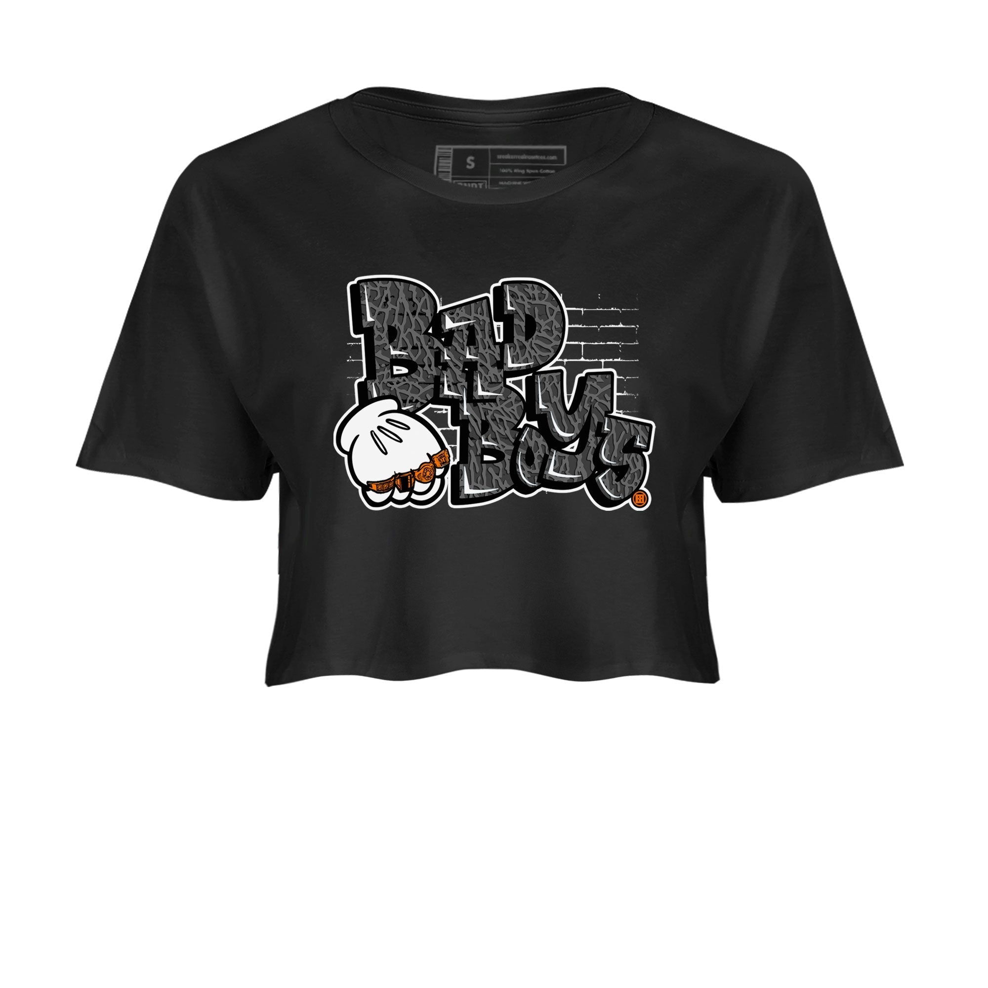 Jordan 3 Retro Fear AJ3 Grey shirt to match jordans Bad Boys sneaker tees Air Jordan 3 Fear Drip Gear Zone Black 2 Crop T-Shirt