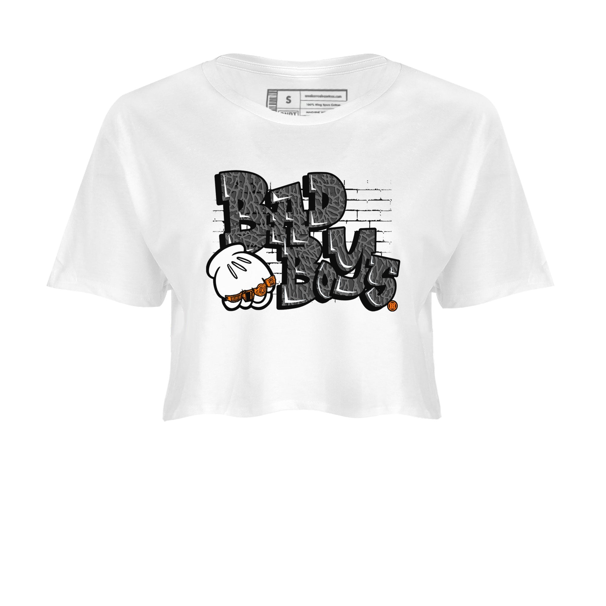 Jordan 3 Retro Fear AJ3 Grey shirt to match jordans Bad Boys sneaker tees Air Jordan 3 Fear Drip Gear Zone White 2 Crop T-Shirt