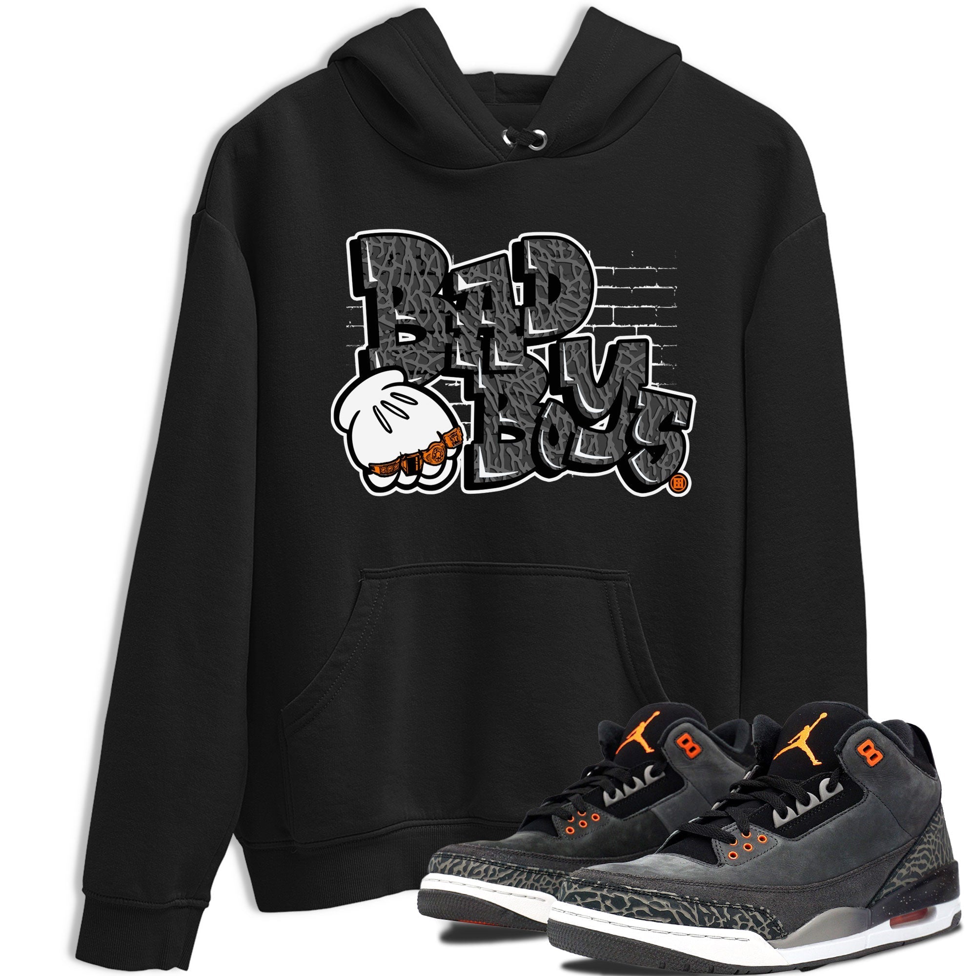 Jordan 3 Retro Fear AJ3 Grey shirt to match jordans Bad Boys sneaker tees Air Jordan 3 Fear Drip Gear Zone Crew Neck Casual Unisex Black 1 T-Shirt
