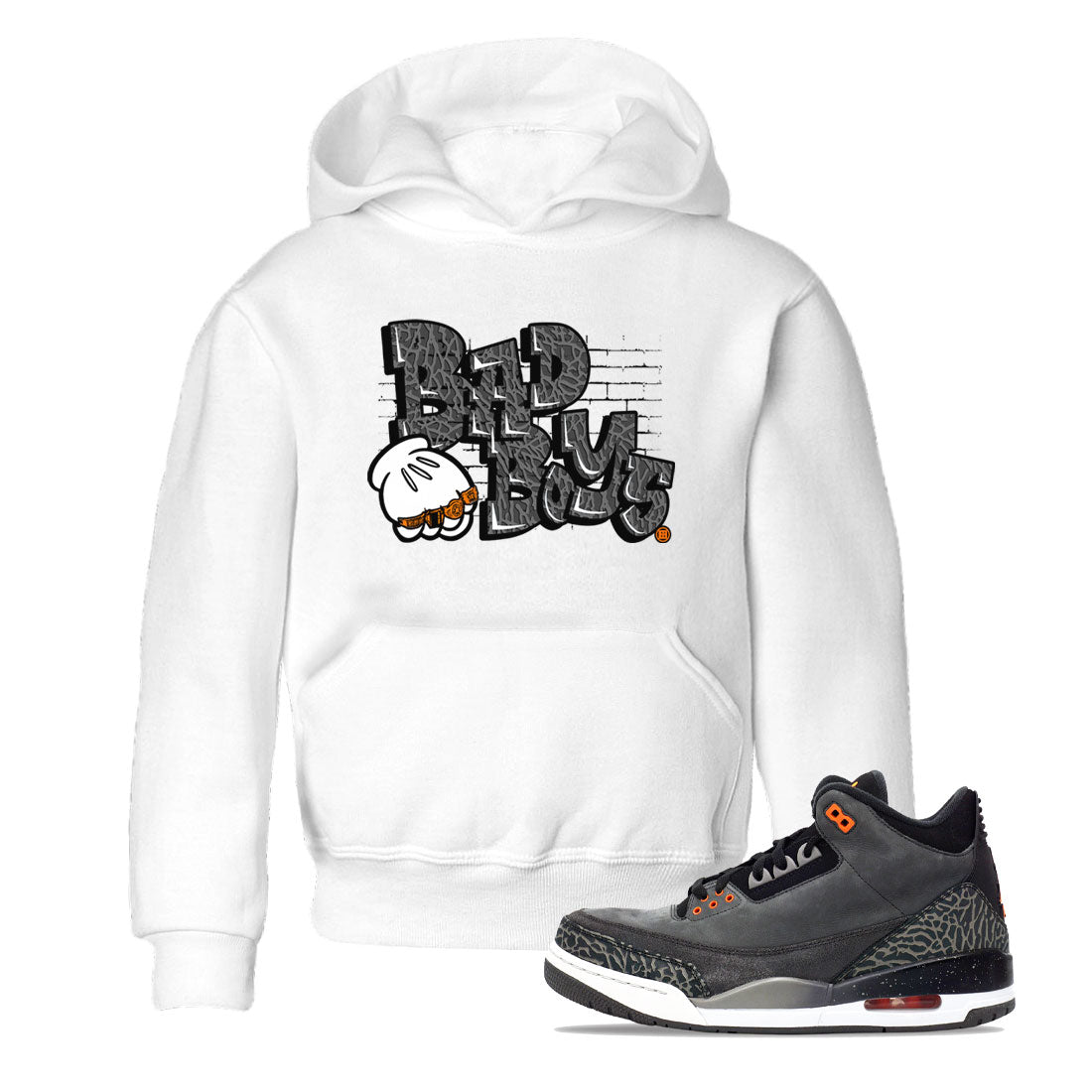 Jordan 3 Retro Fear AJ3 Grey shirt to match jordans Bad Boys sneaker tees Air Jordan 3 Fear Drip Gear Zone Baby Toddler White 1 T-Shirt