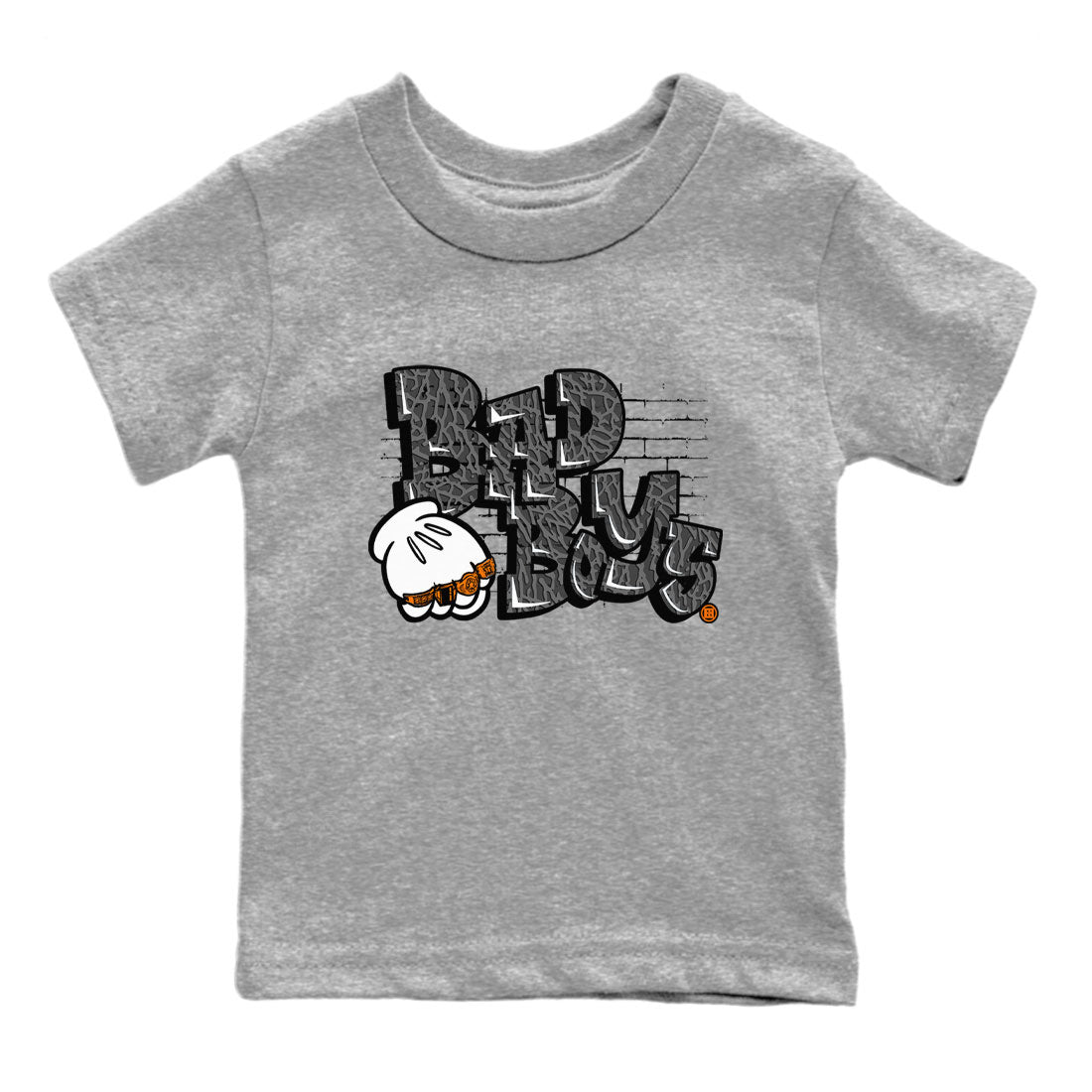 Jordan 3 Retro Fear AJ3 Grey shirt to match jordans Bad Boys sneaker tees Air Jordan 3 Fear Drip Gear Zone Baby Toddler Heather Grey 2 T-Shirt