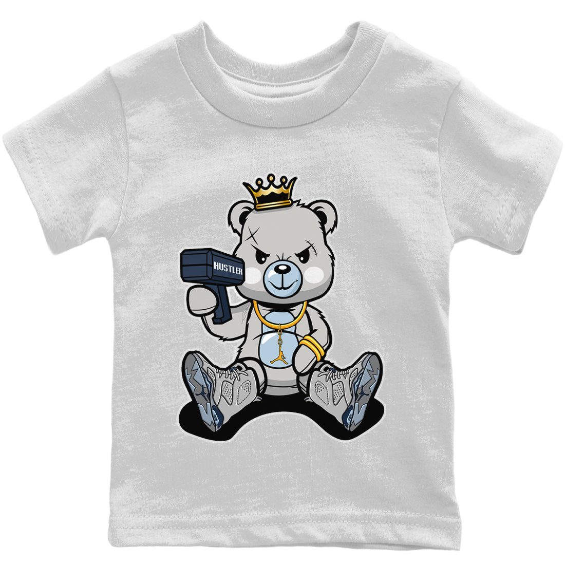 Jordan 6 Georgetown Sneaker Matching T-Shirt Bad King Baby Bear Sneaker Tees Jordan 6 Georgetown Sneaker Release Tees Kids Shirts