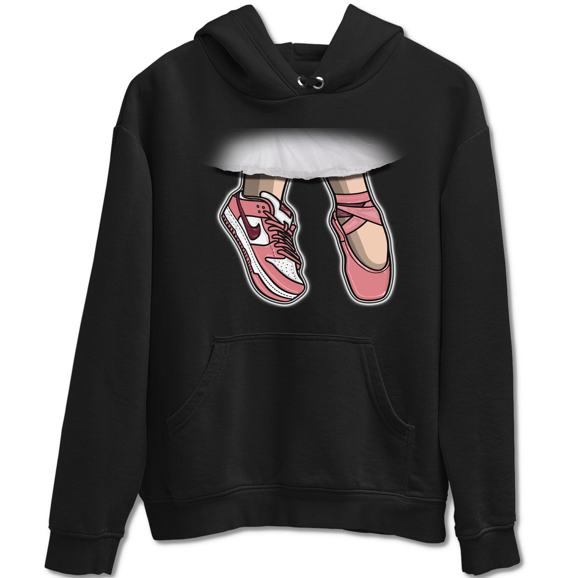 Dunk Valentine's Day shirt to match jordans Ballet Shoes sneaker tees Dunks Valentine's Day Drip Gear Zone unisex cotton Black 2 crew neck shirt