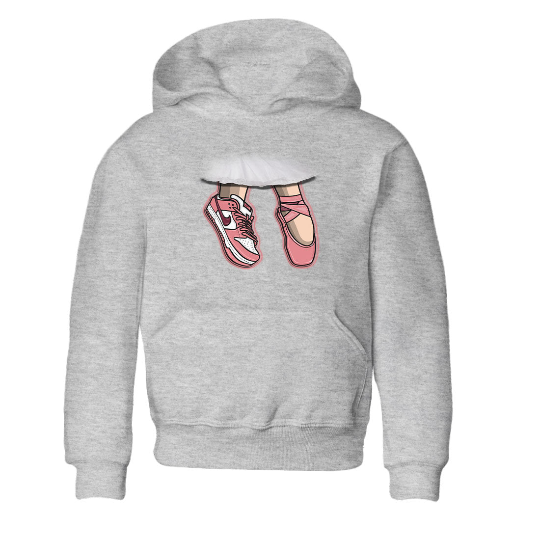 Dunk Valentine's Day shirt to match jordans Ballet Shoes sneaker tees Dunks Valentine's Day Drip Gear Zone baby toddler Heather Grey 2 cotton Shirt