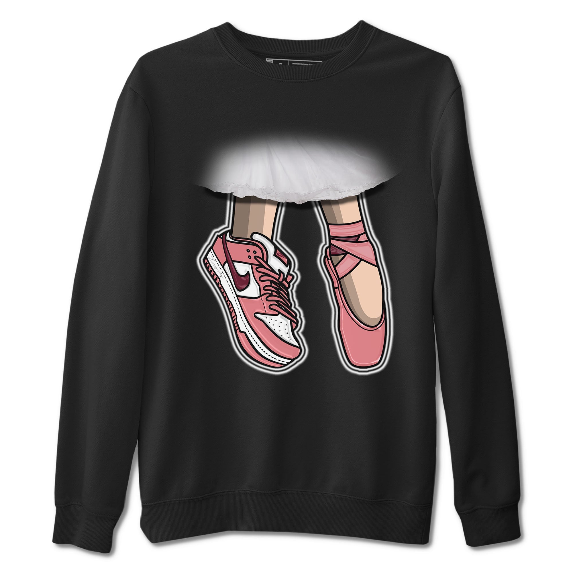 Dunk Valentine's Day shirt to match jordans Ballet Shoes sneaker tees Dunks Valentine's Day Drip Gear Zone unisex cotton Black 2 crew neck shirt