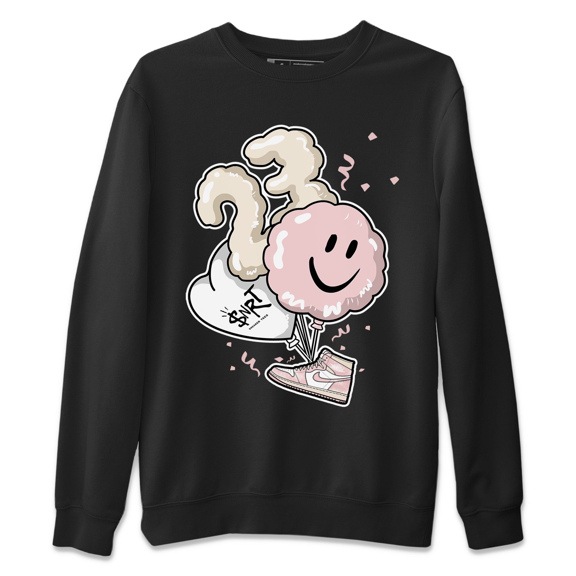 Air Jordan 1 Washed Pink Sneaker Match Tees Balloon Streetwear Sneaker Shirt Air Jordan 1 High OG WMNS Washed Pink Sneaker Release Tees Unisex Shirts Black 2