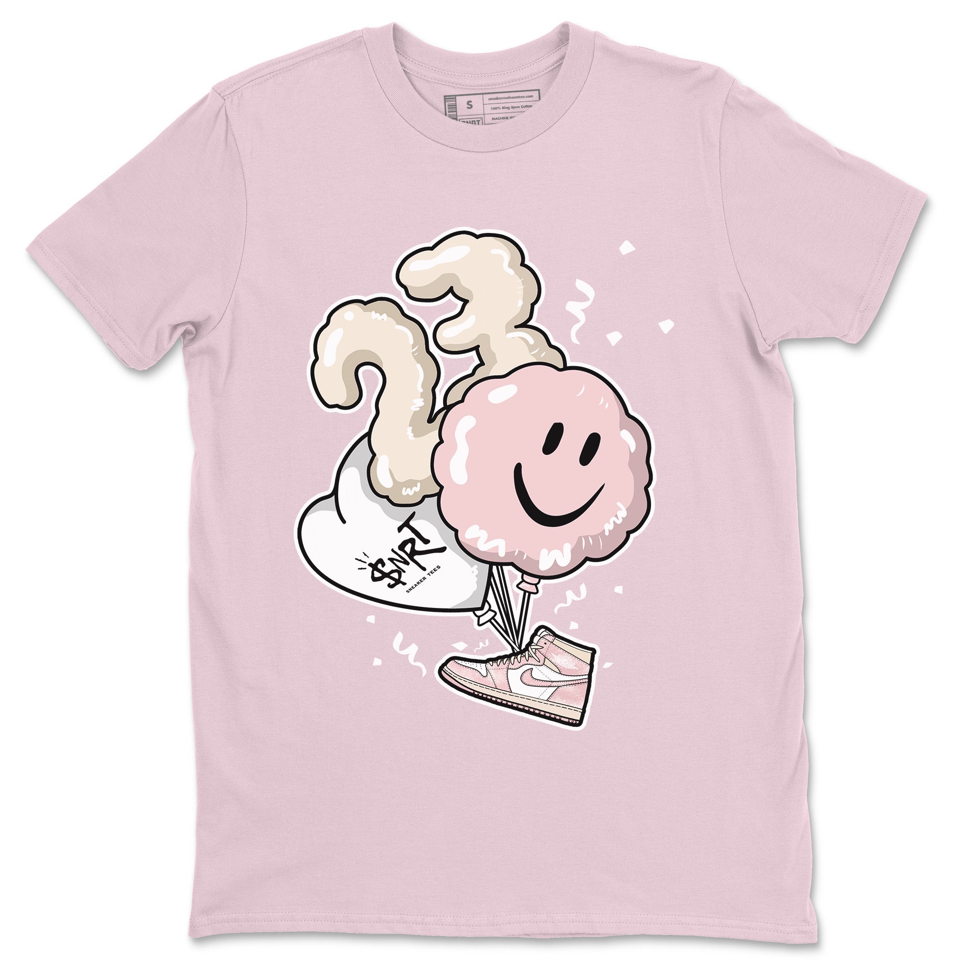 Air Jordan 1 Washed Pink Sneaker Match Tees Balloon Streetwear Sneaker Shirt Air Jordan 1 High OG WMNS Washed Pink Sneaker Release Tees Unisex Shirts Pink 2