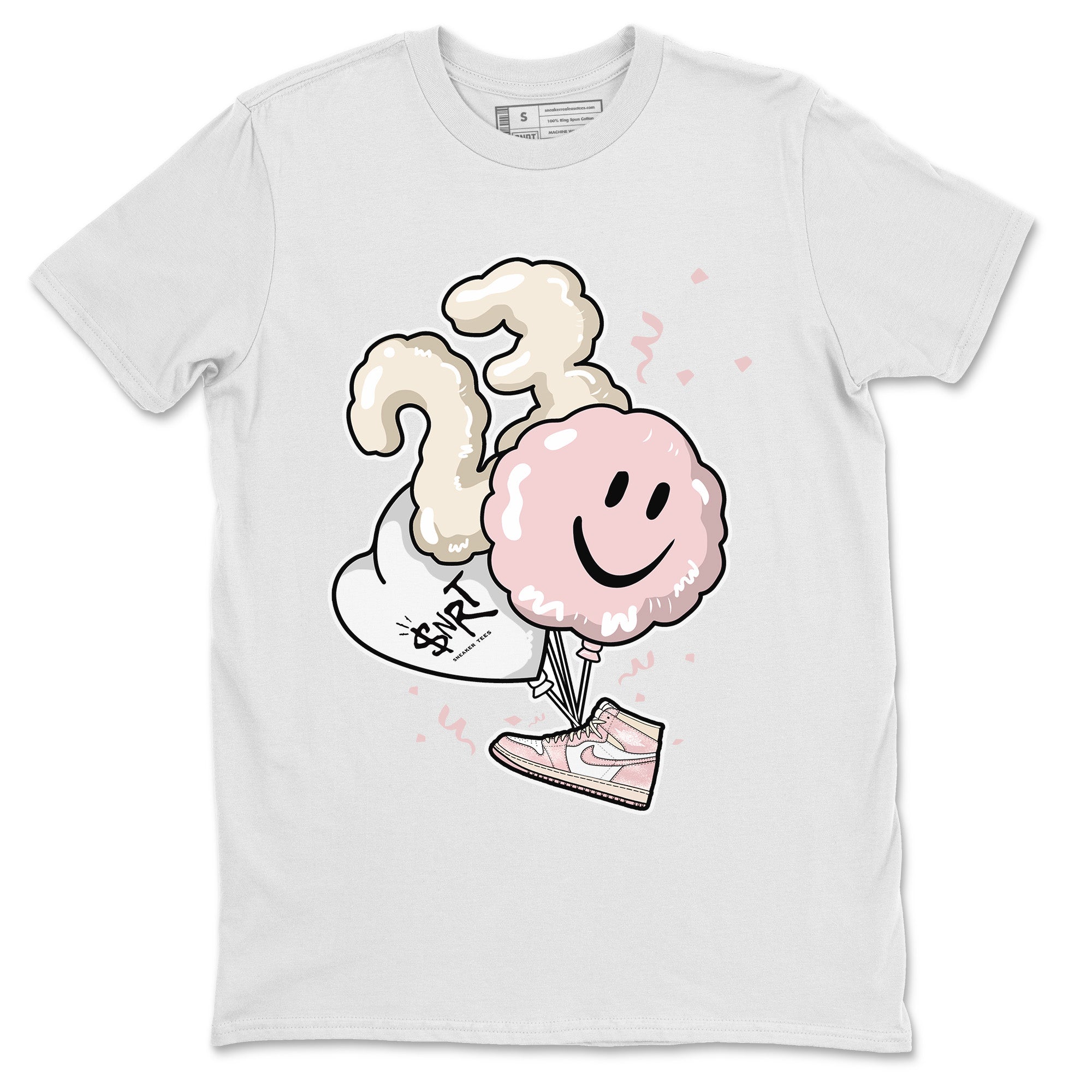 Air Jordan 1 Washed Pink Sneaker Match Tees Balloon Streetwear Sneaker Shirt Air Jordan 1 High OG WMNS Washed Pink Sneaker Release Tees Unisex Shirts White 2