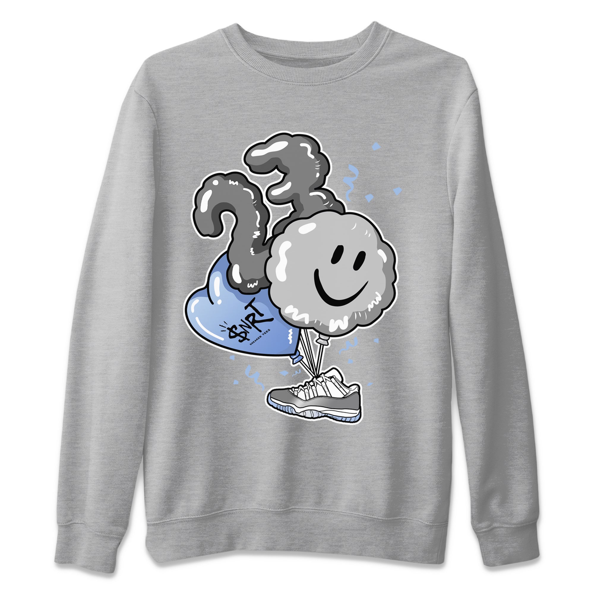 Air Jordan 11 White Cement Sneaker Match Tees Balloon Streetwear Sneaker Shirt Air Jordan 11 Cement Grey Sneaker Release Tees Unisex Shirts Heather Grey 2