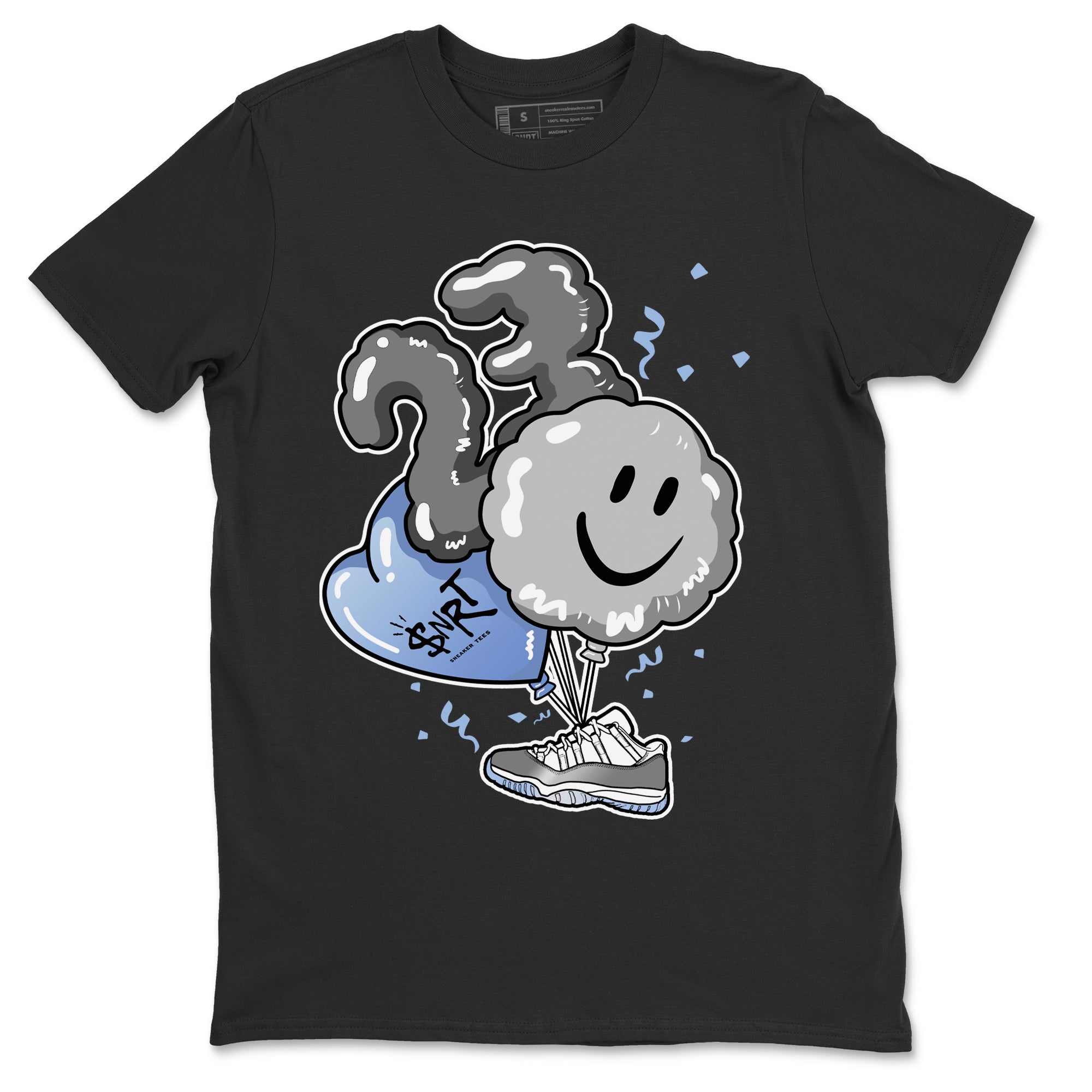 Air Jordan 11 White Cement Sneaker Match Tees Balloon Streetwear Sneaker Shirt Air Jordan 11 Cement Grey Sneaker Release Tees Unisex Shirts Black 2