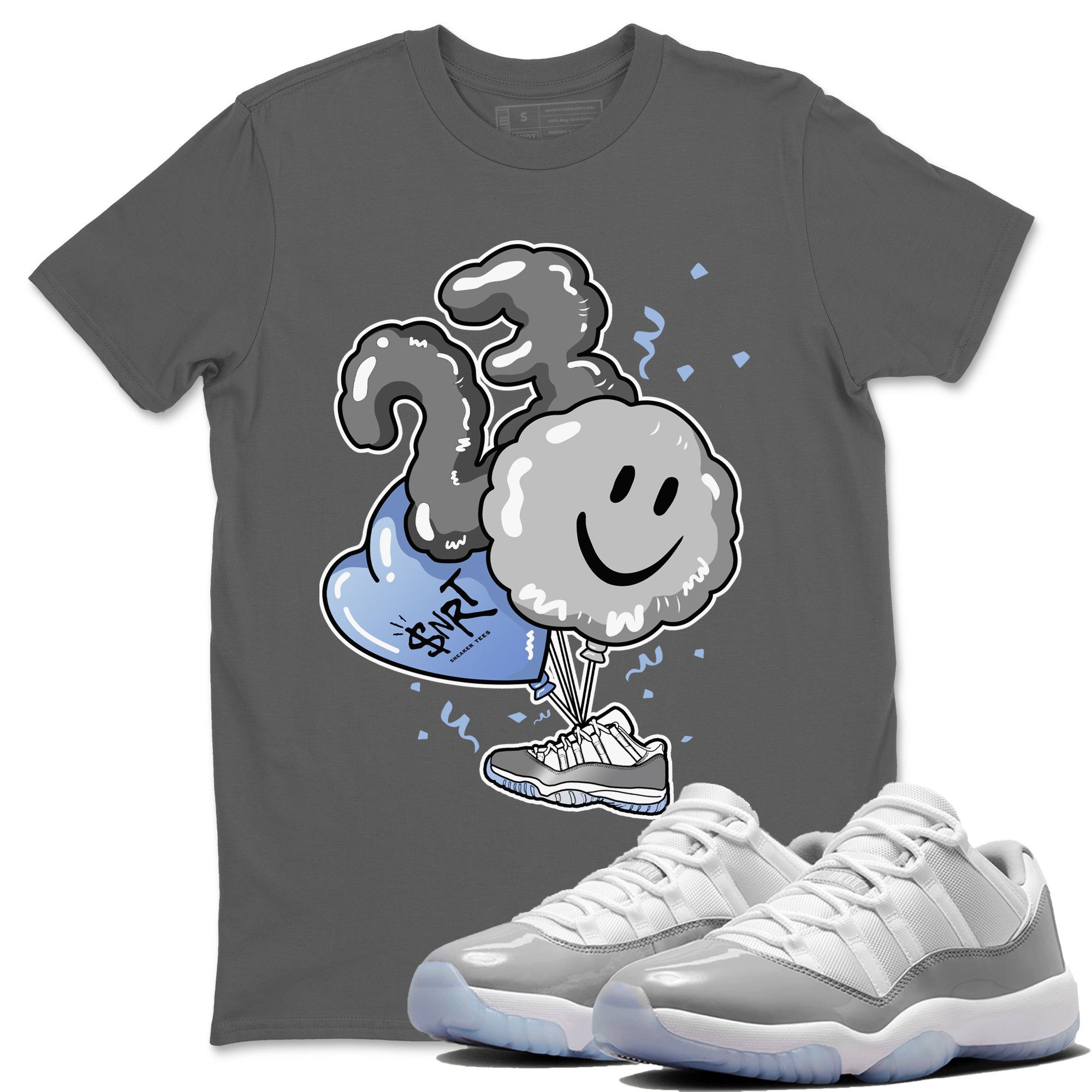 Air Jordan 11 White Cement Sneaker Match Tees Balloon Streetwear Sneaker Shirt Air Jordan 11 Cement Grey Sneaker Release Tees Unisex Shirts Cool Grey 1