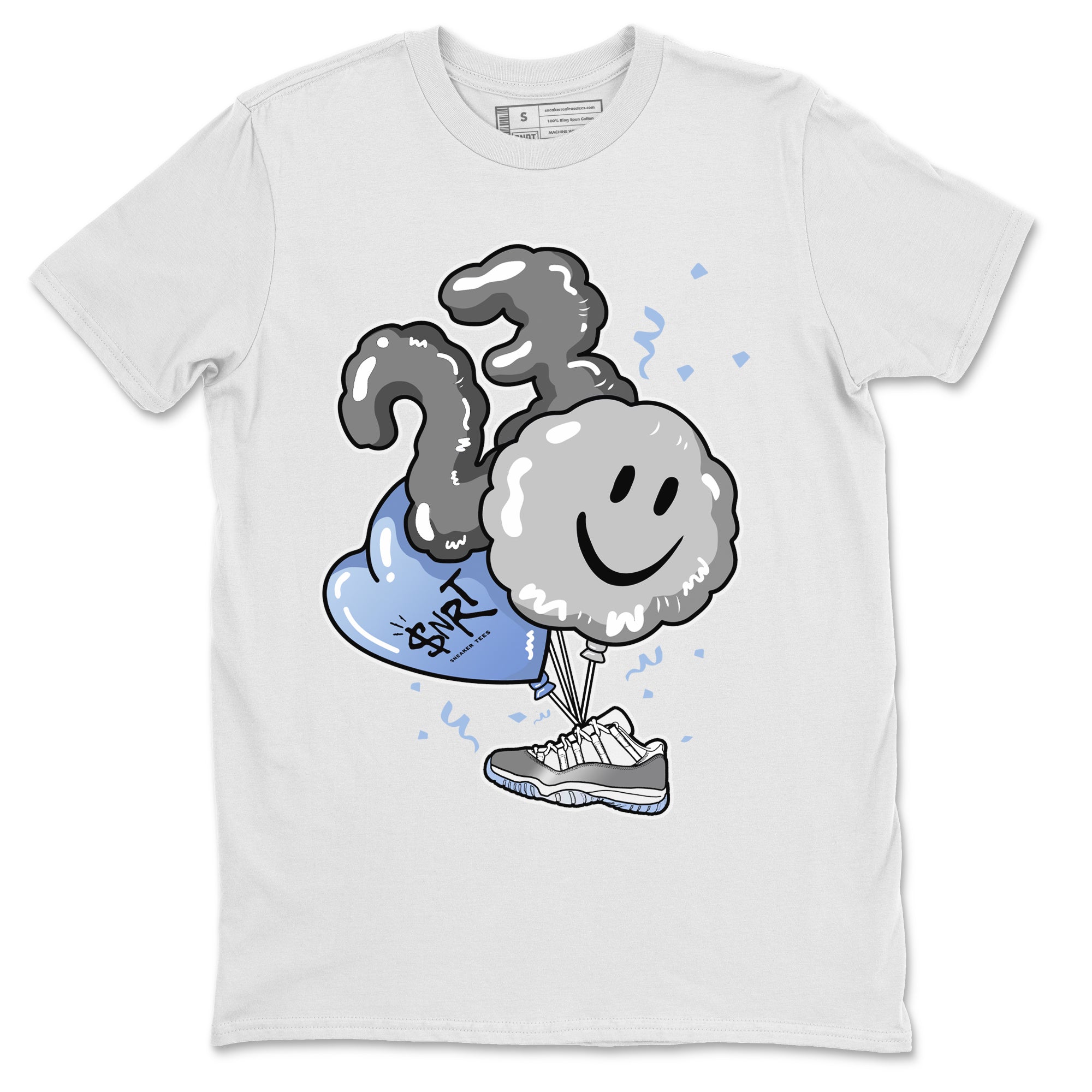 Air Jordan 11 White Cement Sneaker Match Tees Balloon Streetwear Sneaker Shirt Air Jordan 11 Cement Grey Sneaker Release Tees Unisex Shirts White 2