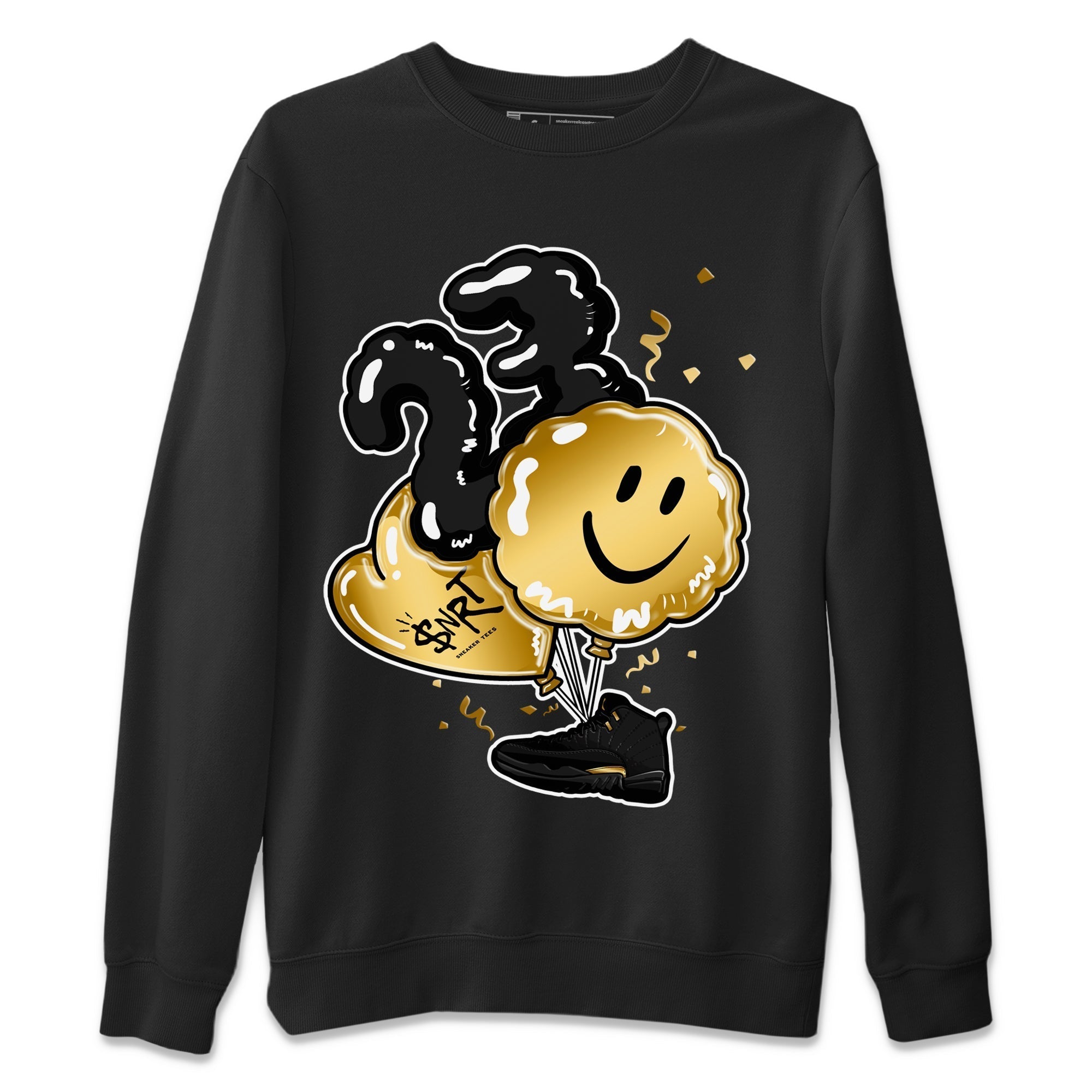 Jordan 12 Black Taxi Sneaker Matching T-Shirt Balloon Sneaker Tees Jordan 12 Black Taxi Sneaker Release Tees Crew Neck Tees